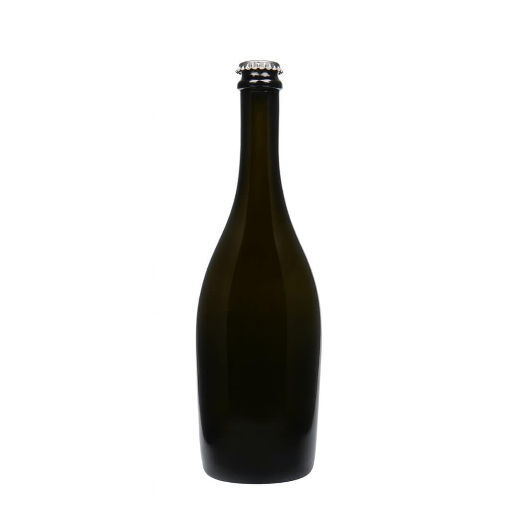 750 ml butelka szampana 'Carmen', szkło, antyczny zielony, szyjka: kapsel koronowy