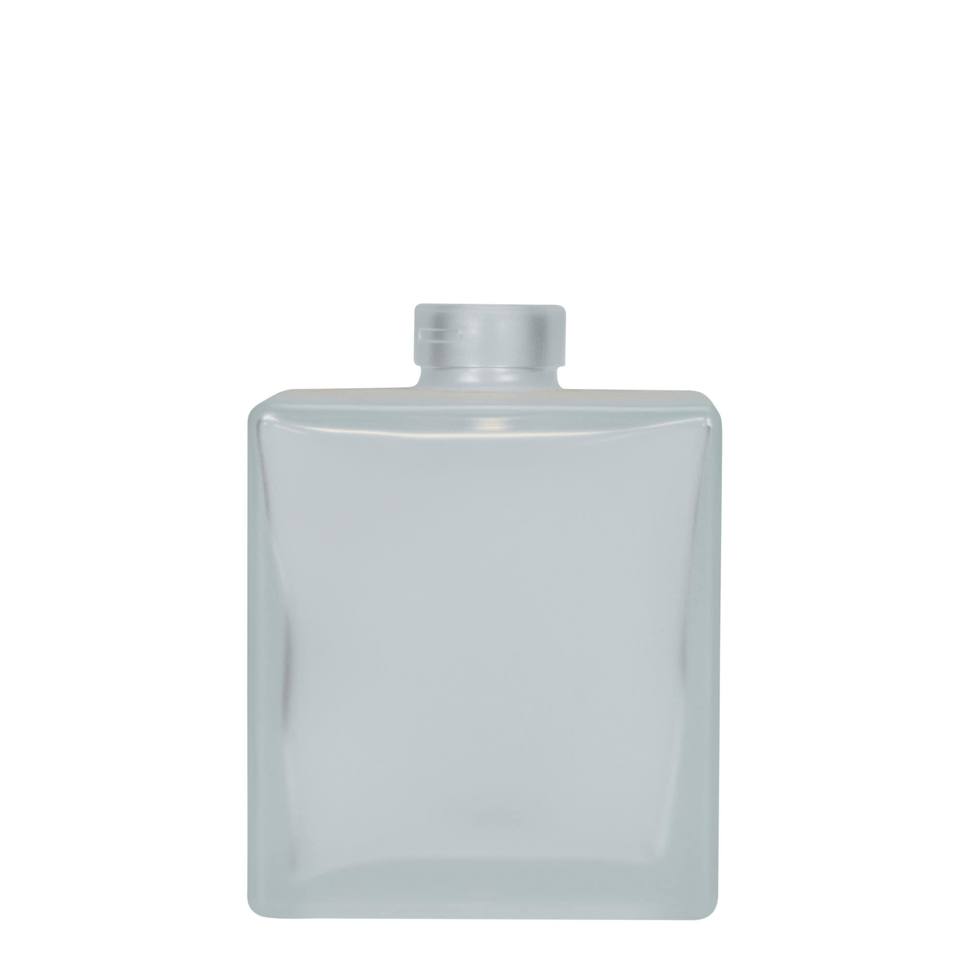 500 ml butelka szklana 'Cube', kwadratowa, mrożona, szyjka: korek