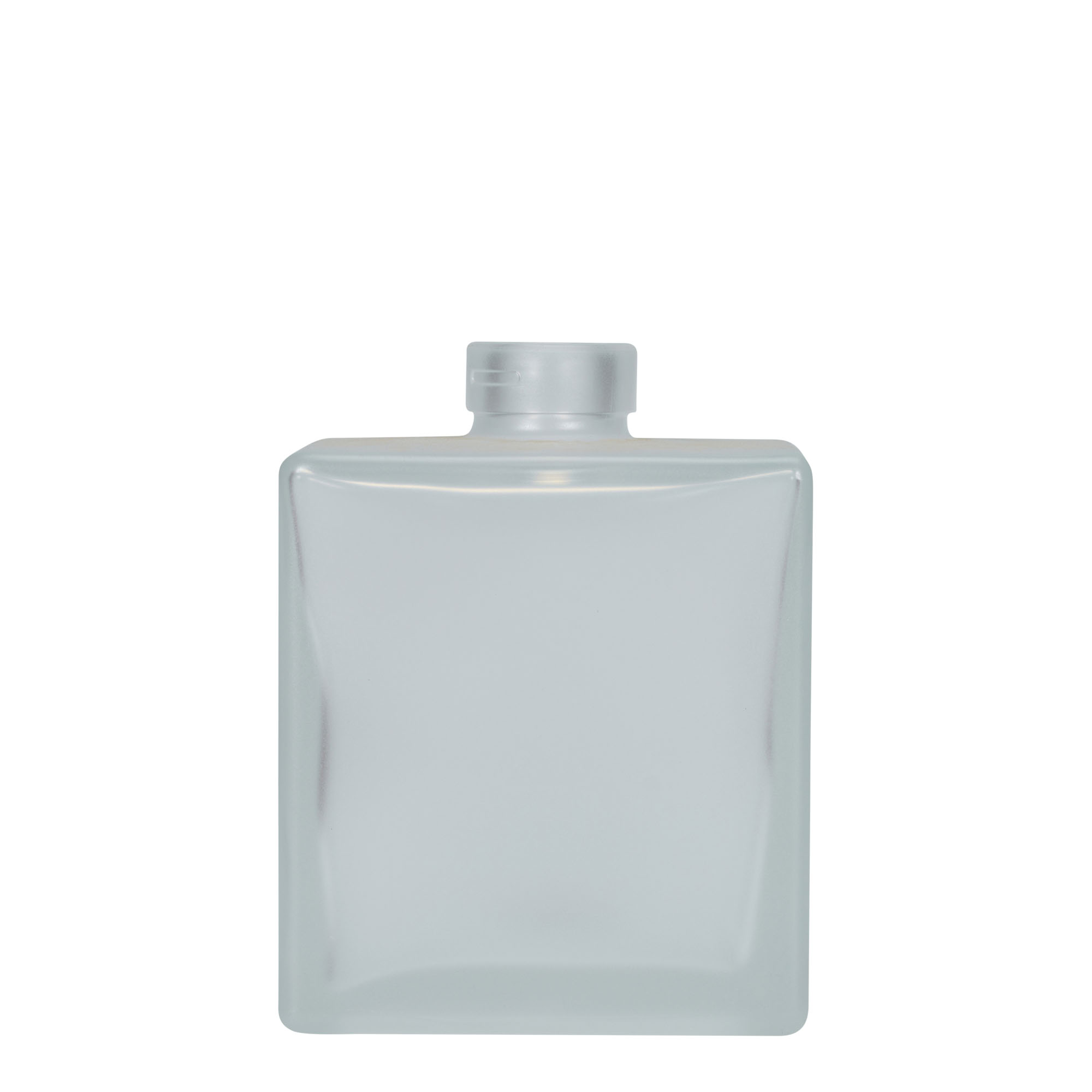 500 ml butelka szklana 'Cube', kwadratowa, mrożona, szyjka: korek