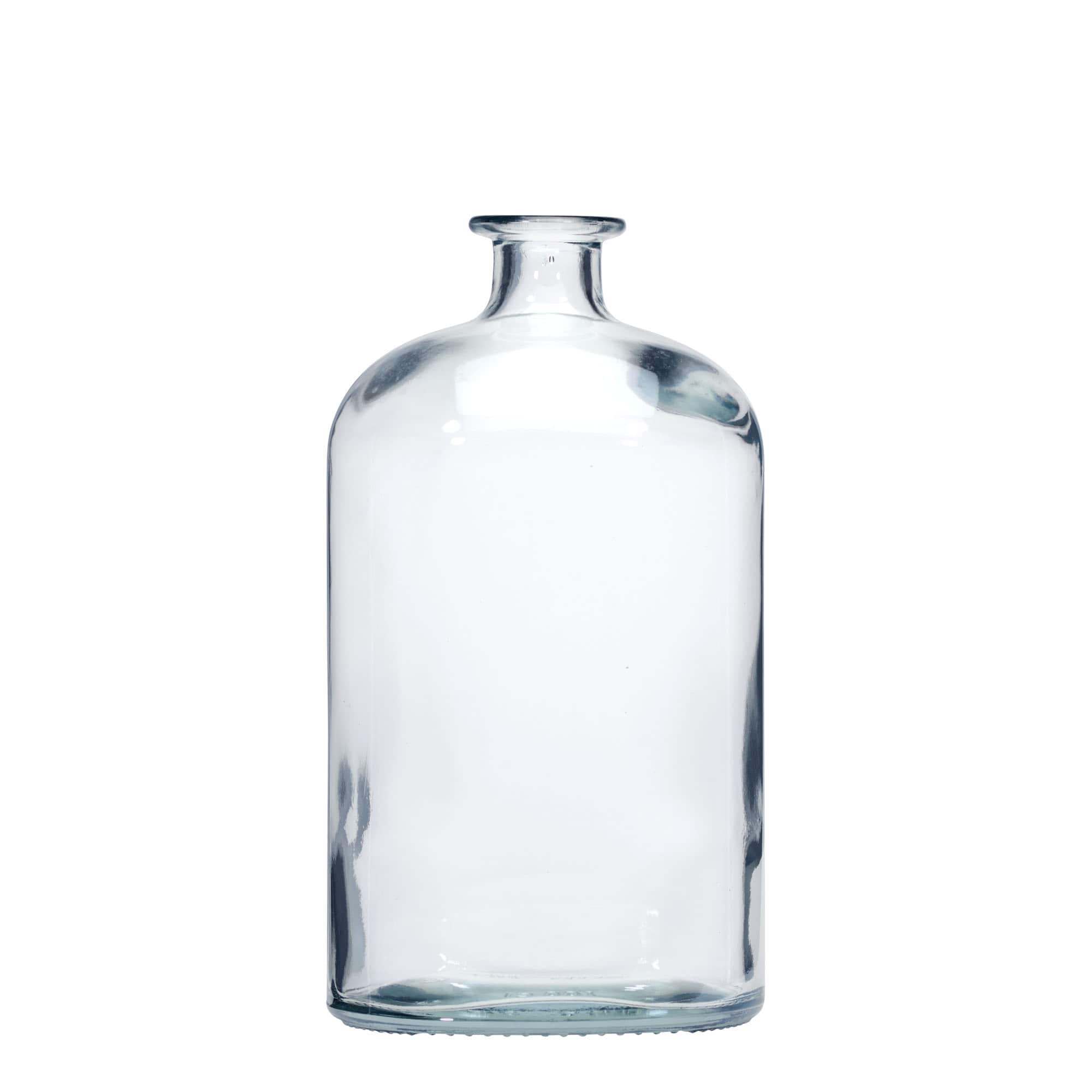 1.000 ml butelka szklana 'Dundee', owalna, szyjka: korek
