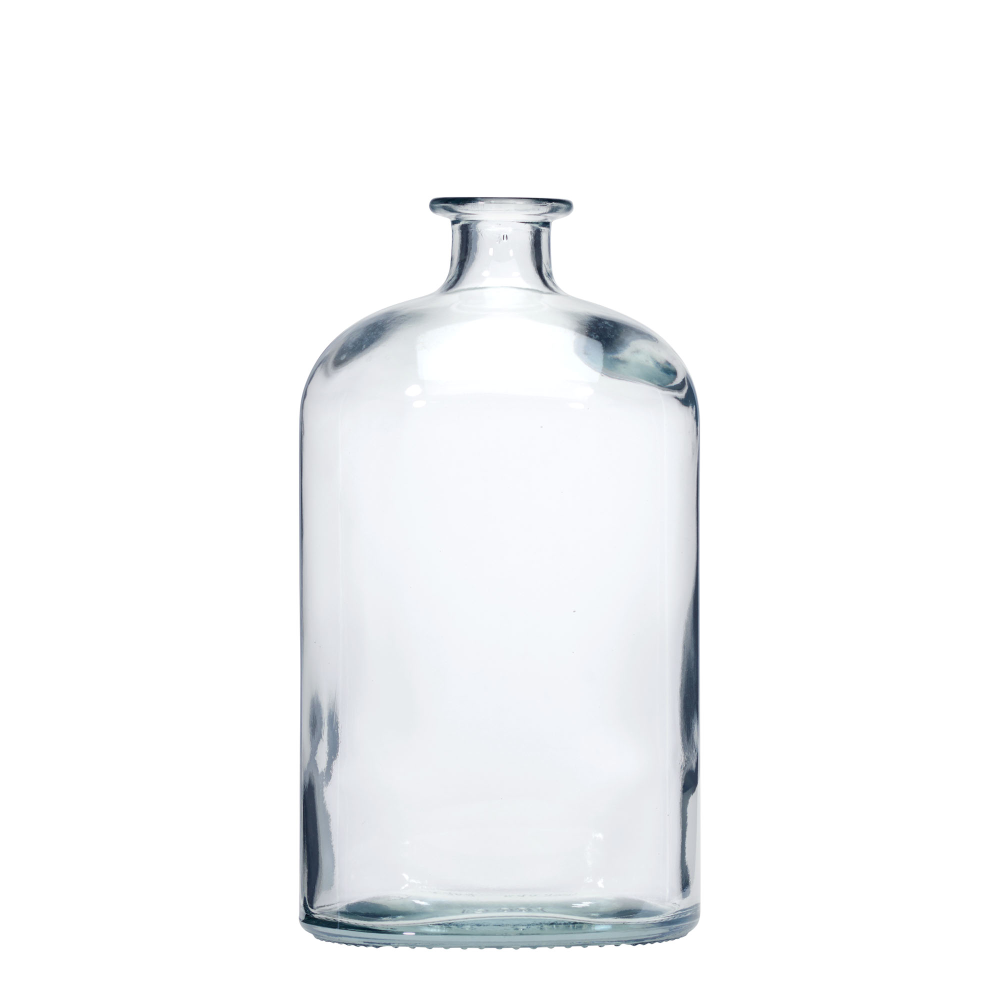 1.000 ml butelka szklana 'Dundee', owalna, szyjka: korek