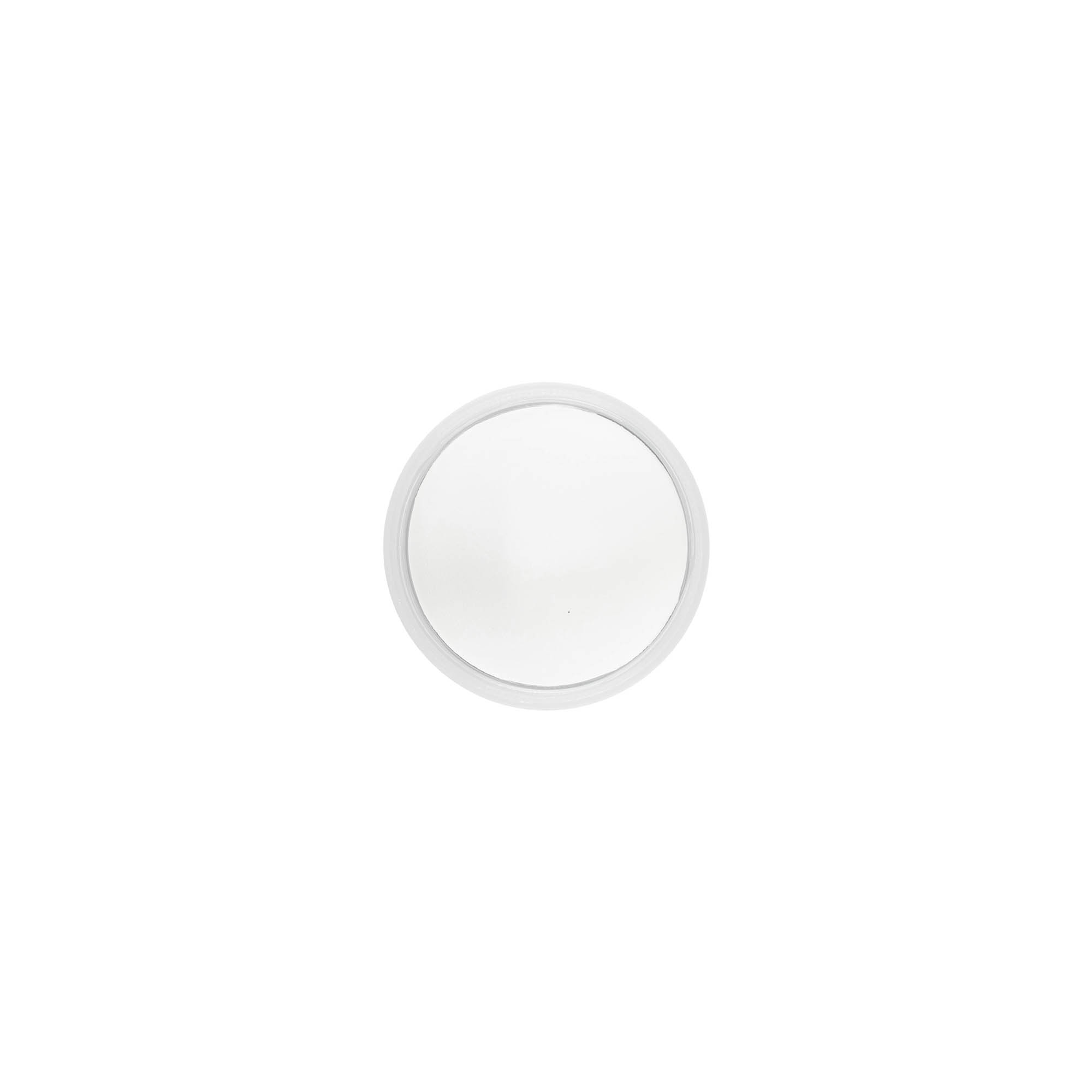 Zakrętka z gwintem „Clear/Platin Edition”, tworzywo sztuczne PP, biały, do otworu: 40/2P