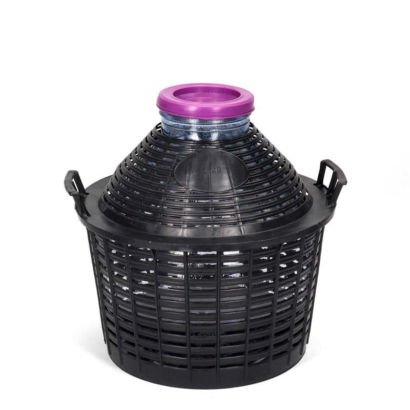 20 l balon na wino szeroka szyjka, szkło, zamknięcie: wieczko 20 l balon na wino szeroka szyjka, szkło, zamknięcie: wieczko