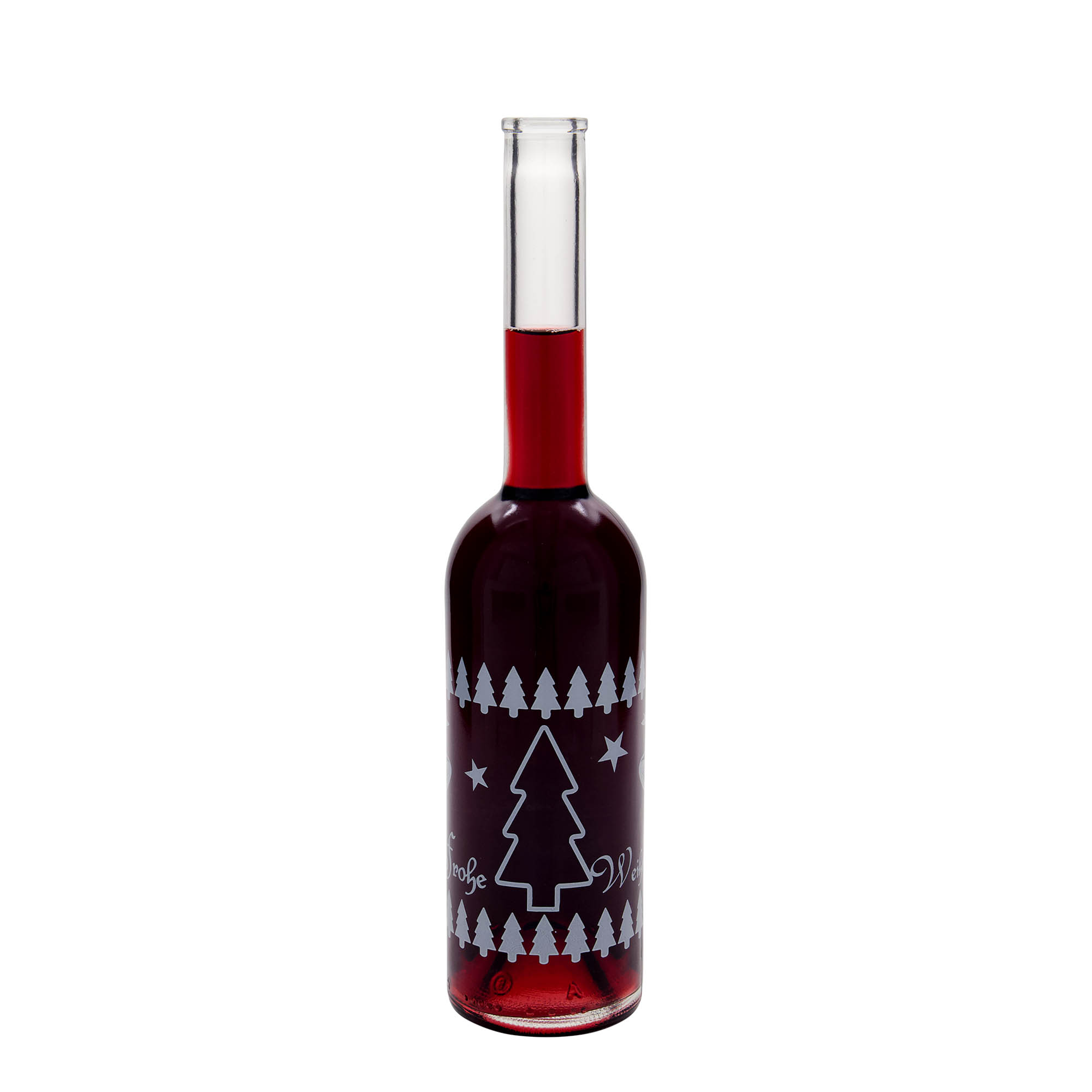500 ml butelka szklana 'Opera', wzór: klasyczne święta, zamknięcie: korek