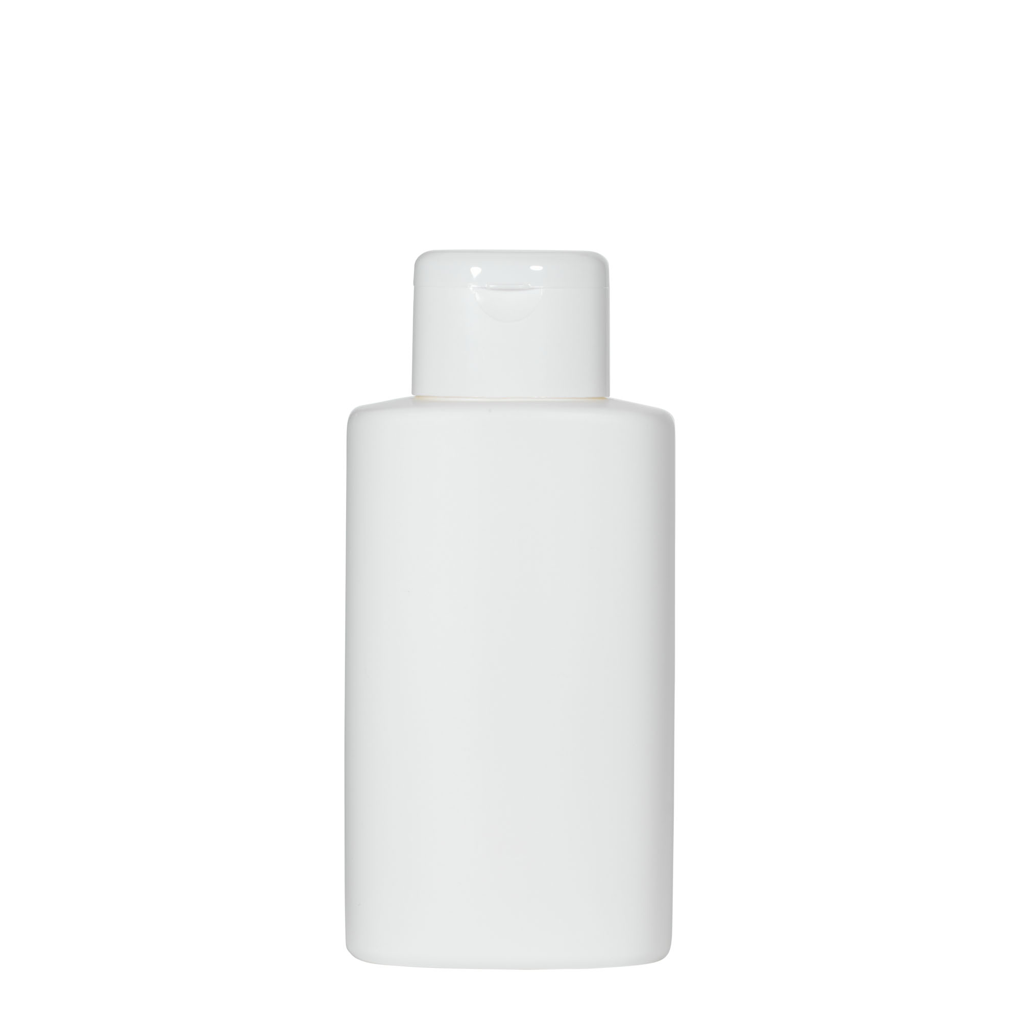250 ml butelka plastikowa 'Indy', owalna, HDPE, biała, gwintowany korek