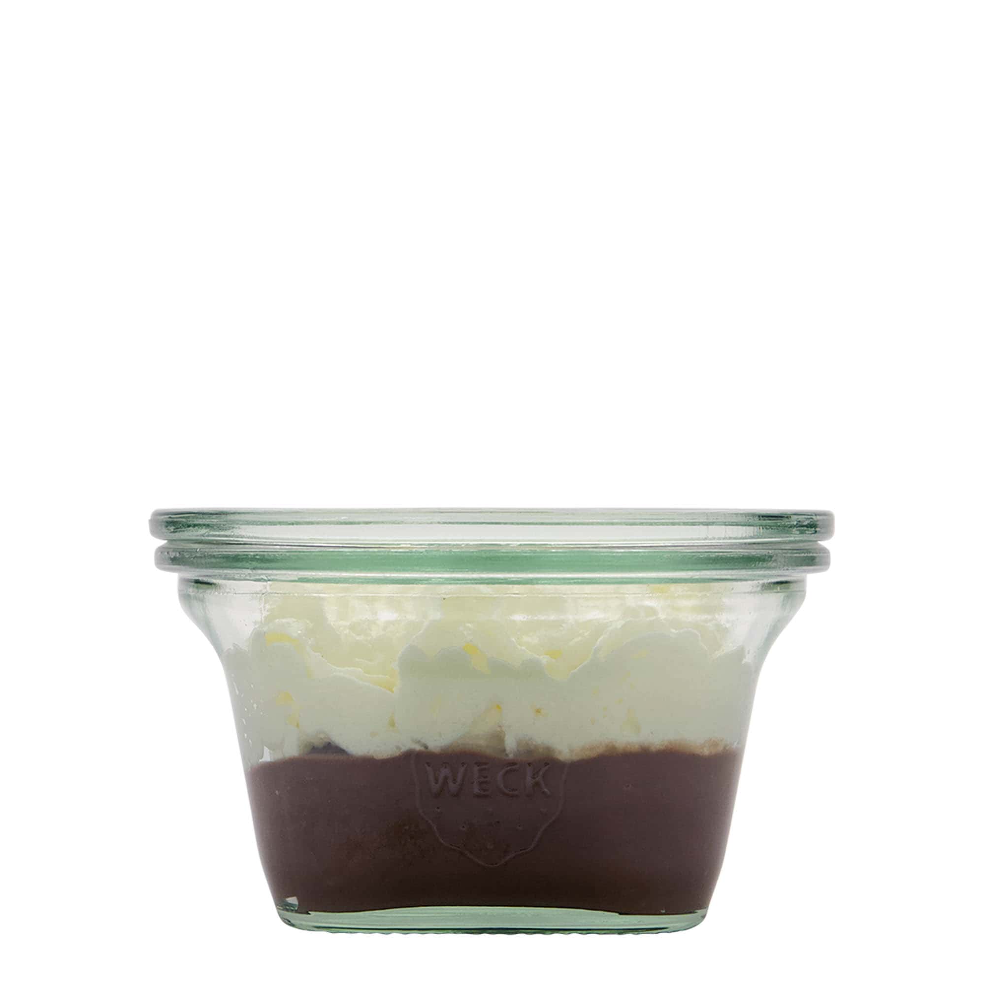 290 ml WECK-Quadroglas, kwadratowe, wylot: okrągła krawędź