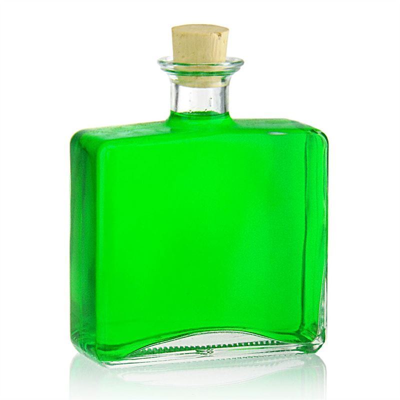 500 ml butelka szklana 'Julia', prostokątna, szyjka: korek 500 ml butelka szklana 'Julia', prostokątna, szyjka: korek