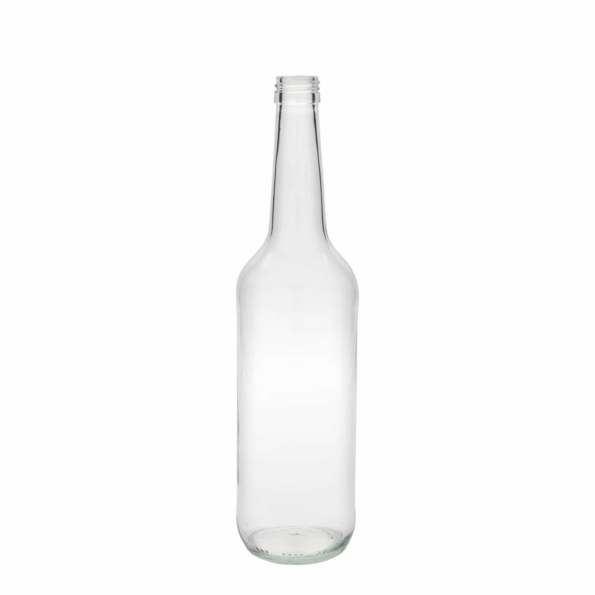 700 ml butelka szklana o prostym szyjce, gwint: PP 28