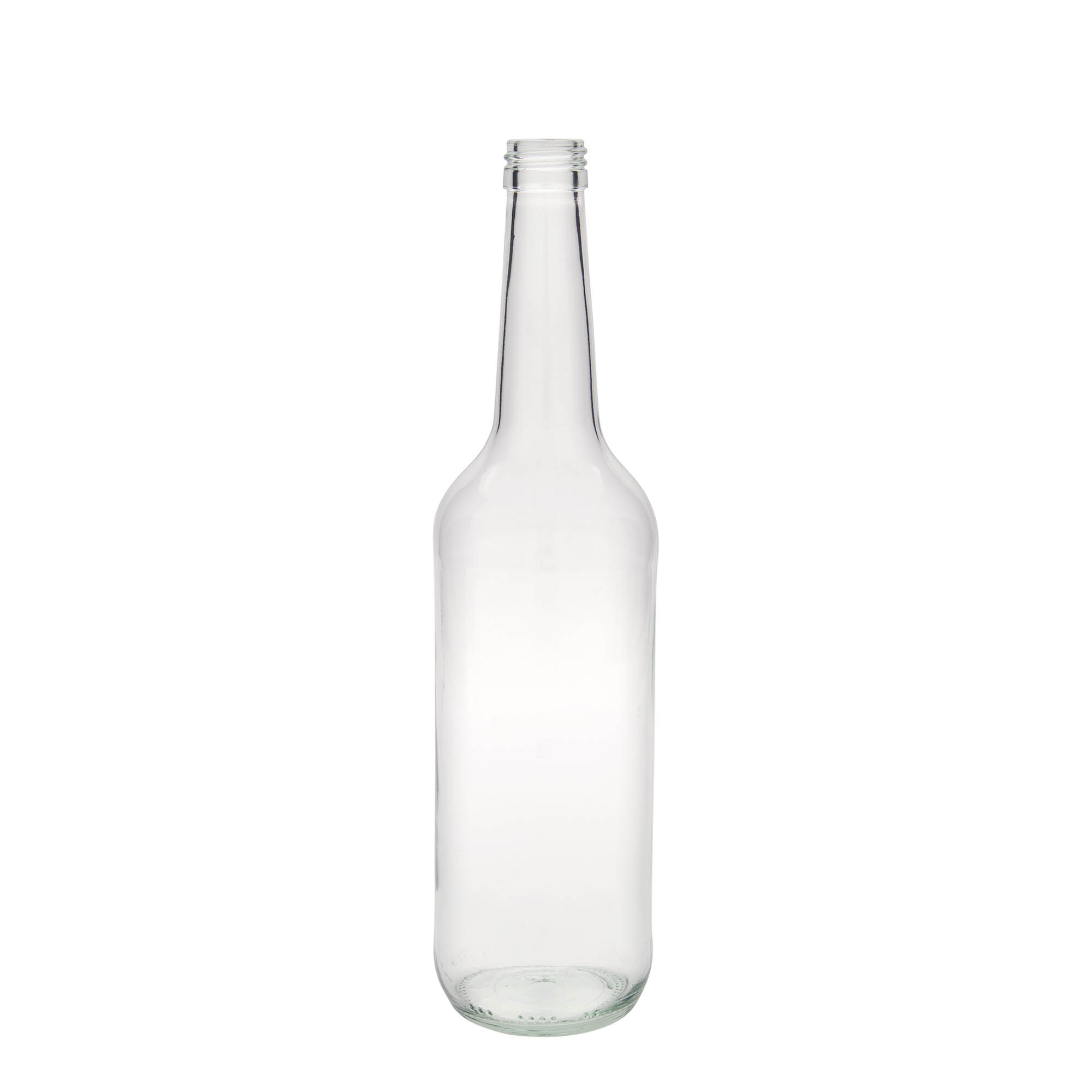 700 ml butelka szklana o prostym szyjce, gwint: PP 28