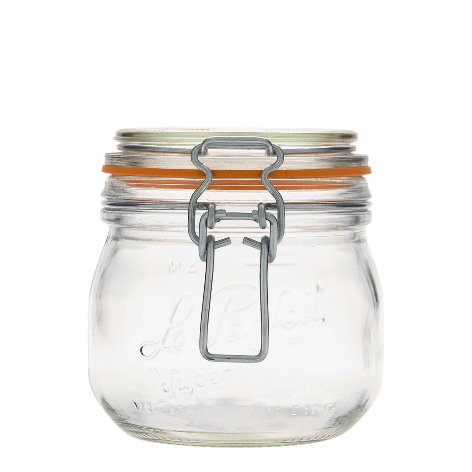 500 ml słoik z drucianą klamrą 'Le Parfait Super Bocal', otwór: zamknięcie na drucianą klamrę 500 ml słoik z drucianą klamrą 'Le Parfait Super Bocal', otwór: zamknięcie na drucianą klamrę