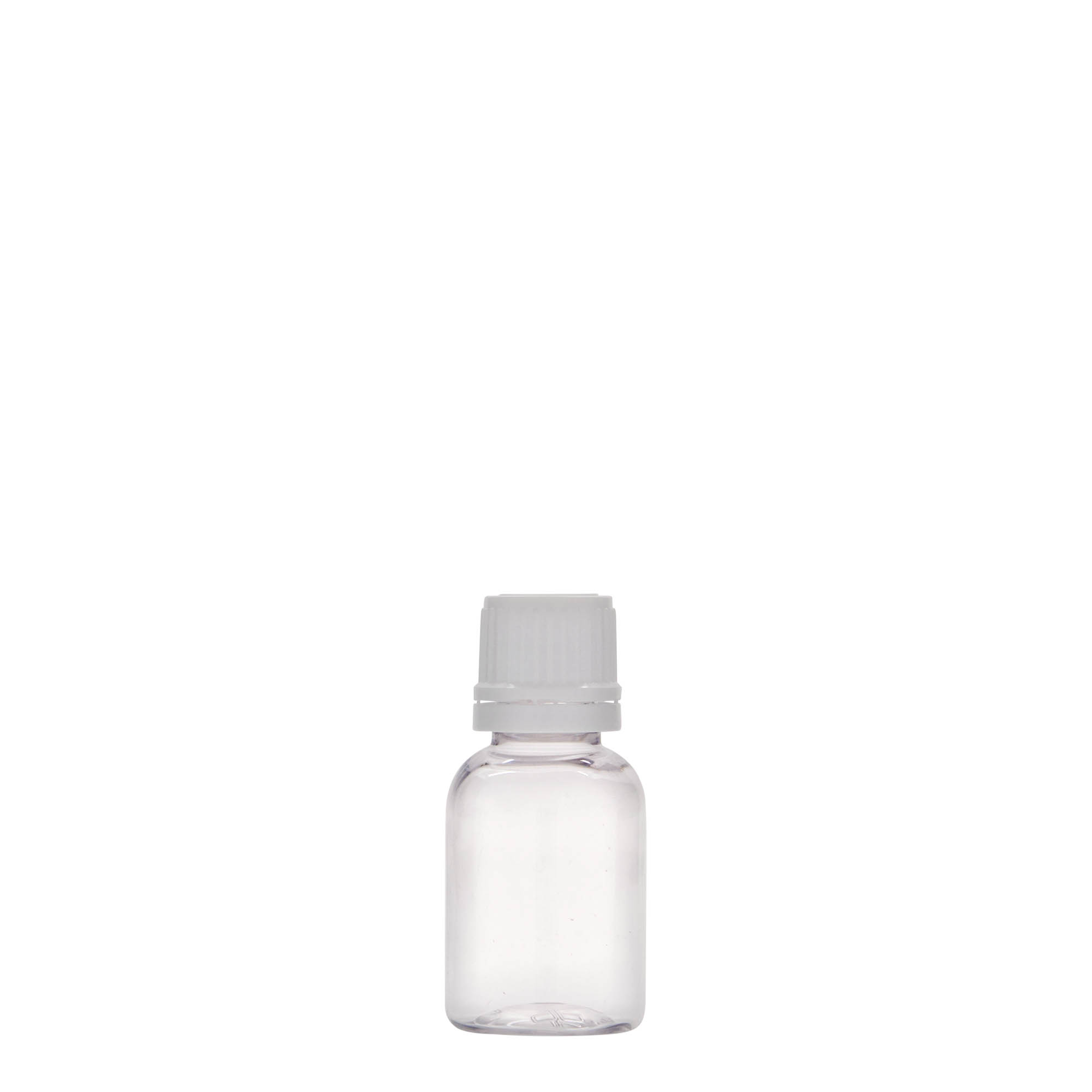 20 ml butelka medyczna PET „Easy Living”, tworzywo sztuczne, gwint: DIN 18