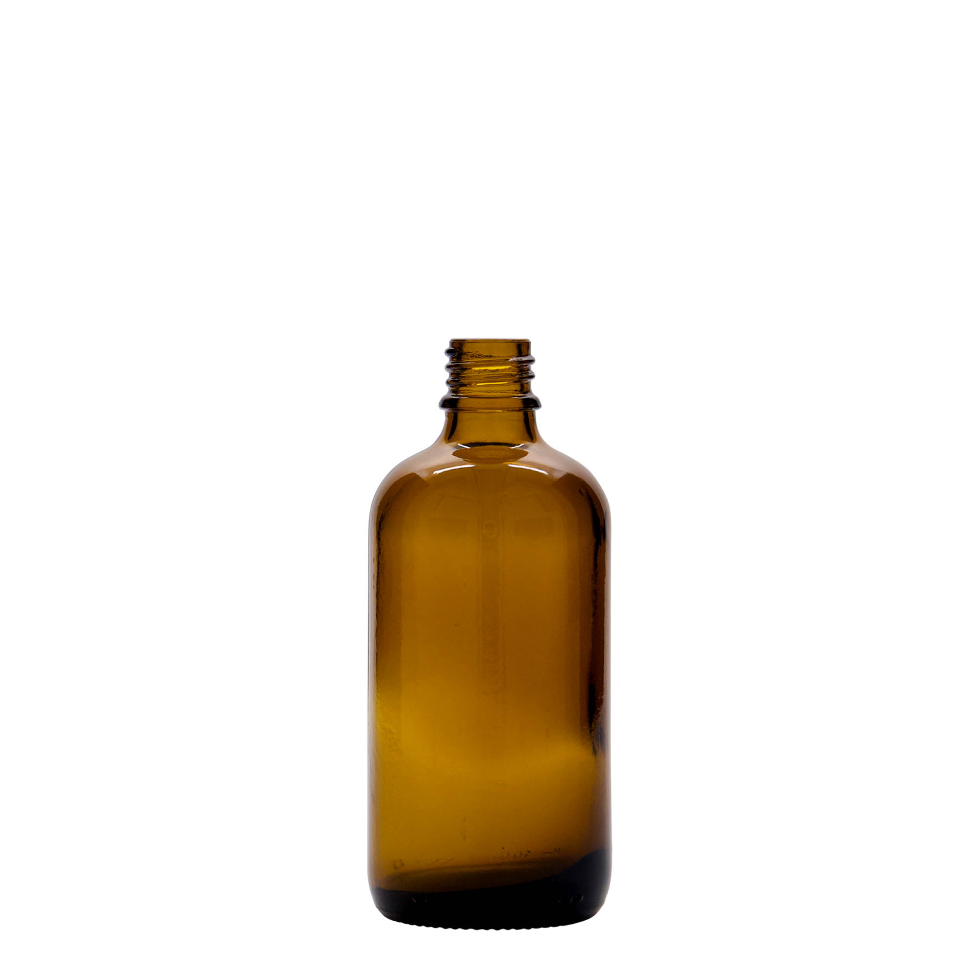 100 ml butelka z rozpylaczem, medyczna, szkło, brązowa, gwint: DIN 18
