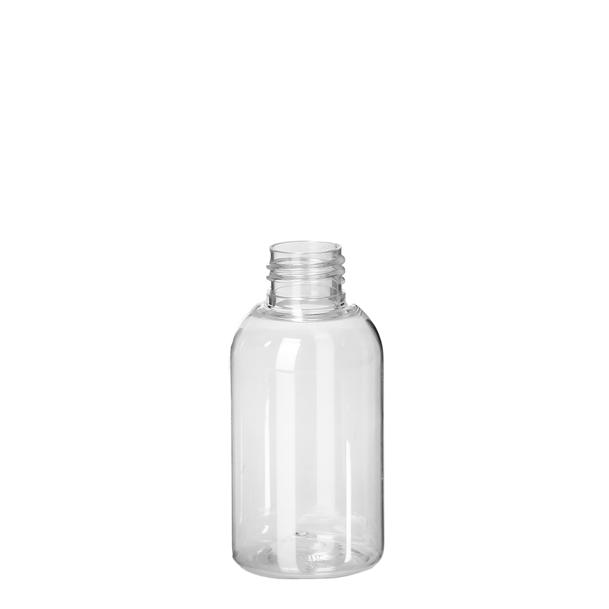 100 ml butelka PET „Boston”, tworzywo sztuczne, gwint: 24/410