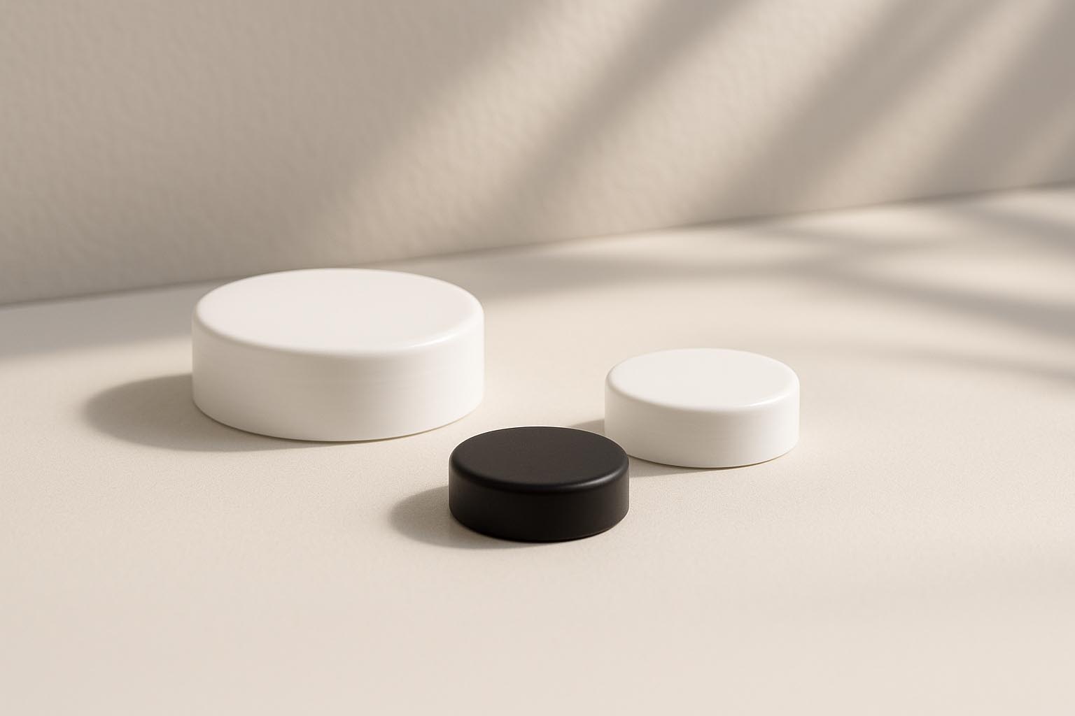 Zakrętka do butelki 50 ml „Antonella”, tworzywo sztuczne PP, czarna