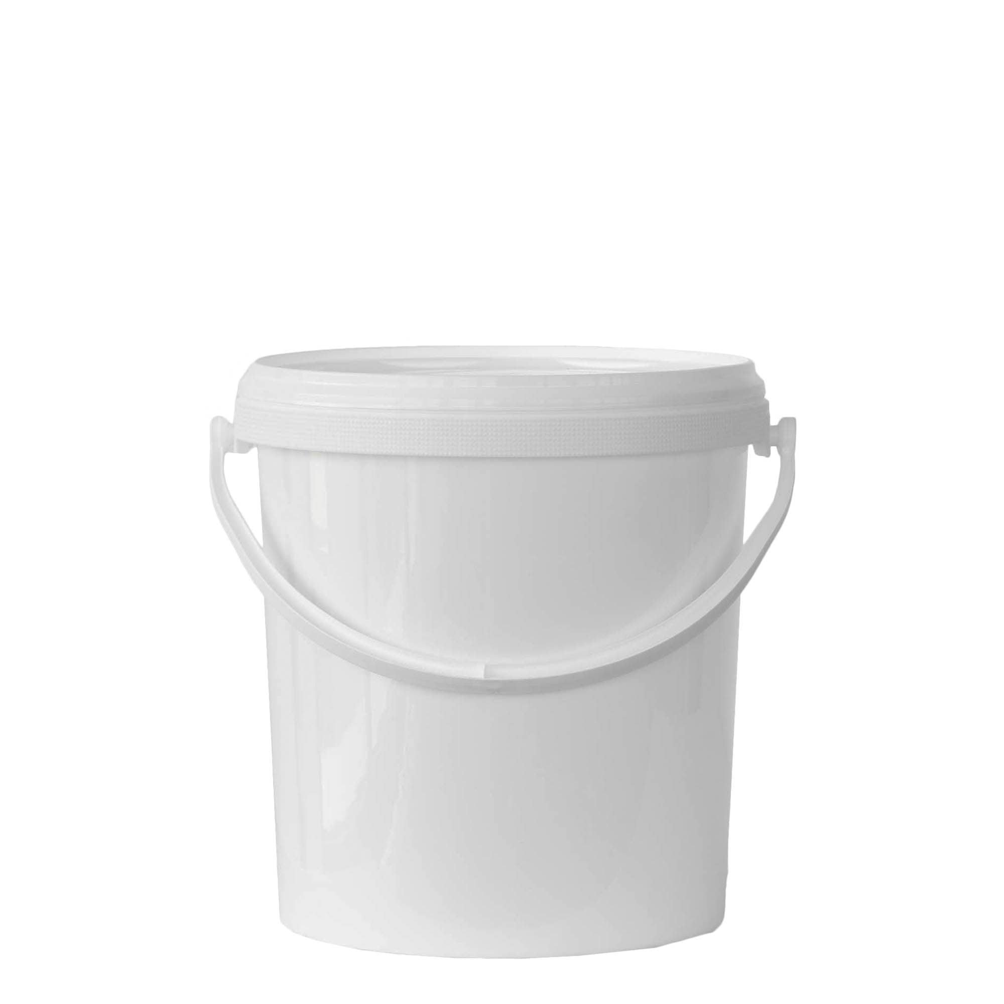 6 l wiadro, tworzywo sztuczne PP, kolor biały