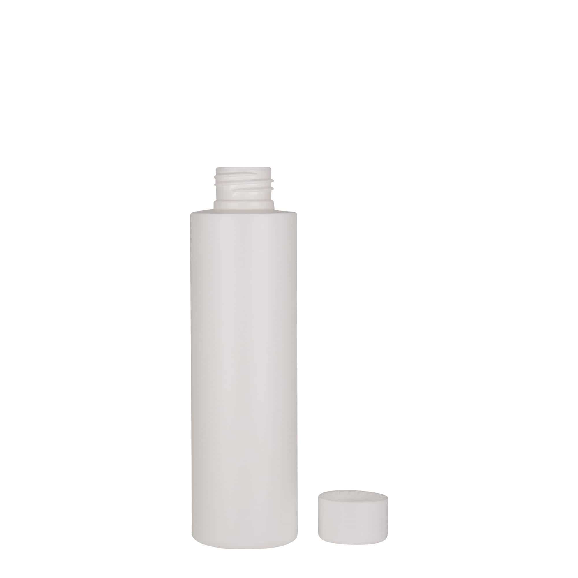 150 ml butelka z tworzywa sztucznego 'Pipe', HDPE, kolor biały, zamknięcie: 24/410
