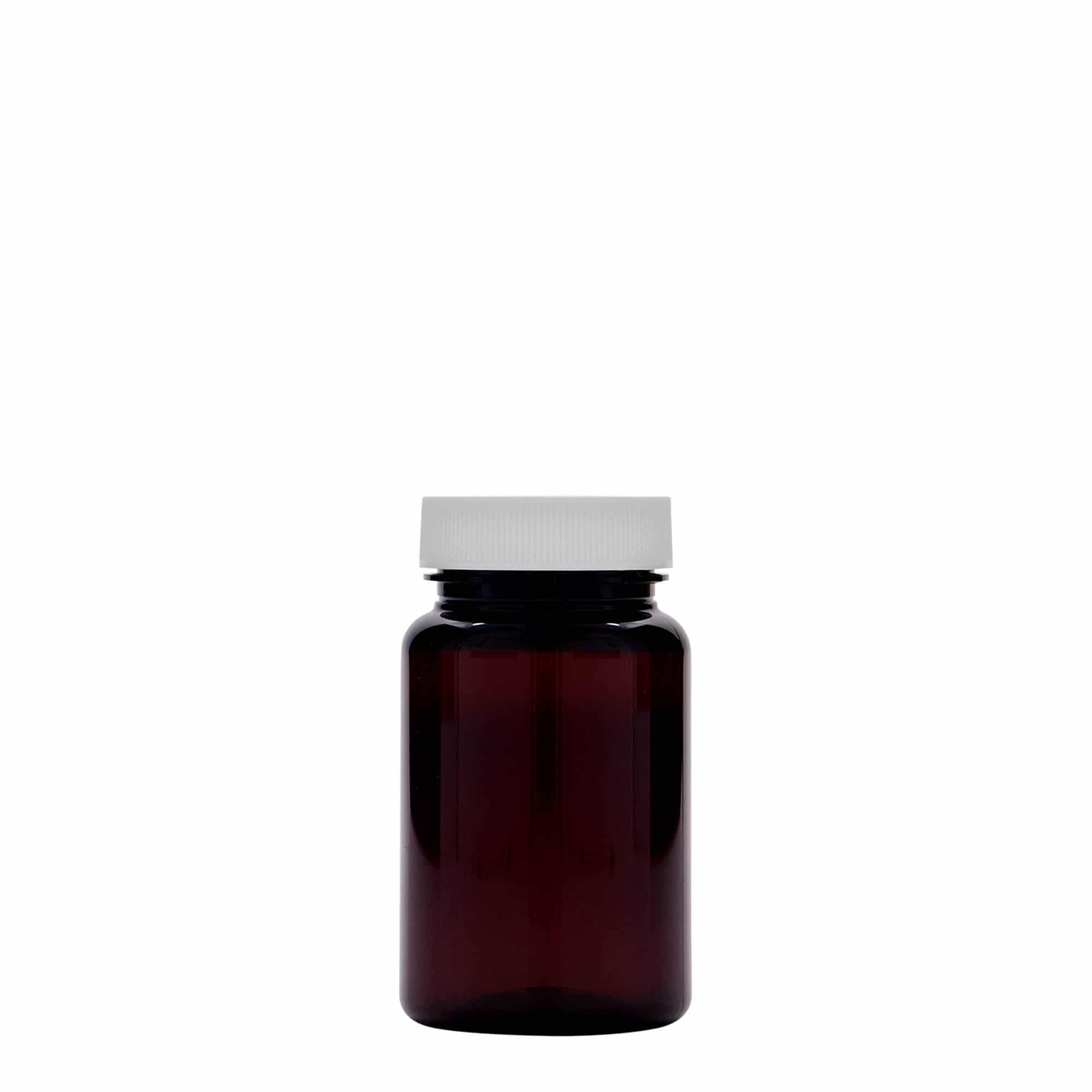 75 ml słoiczek PET, tworzywo sztuczne, kolor brązowy, zamknięcie: 38/400
