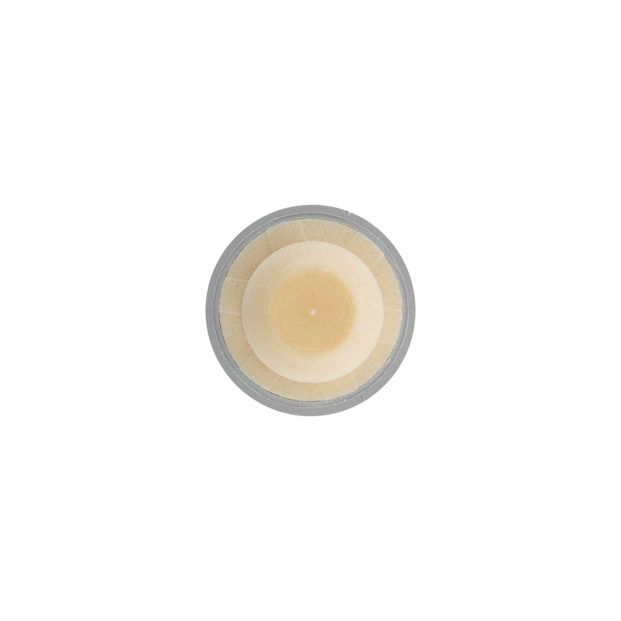 Korek z uchwytem 19 mm, tworzywo sztuczne, srebrny, do otworu: korek