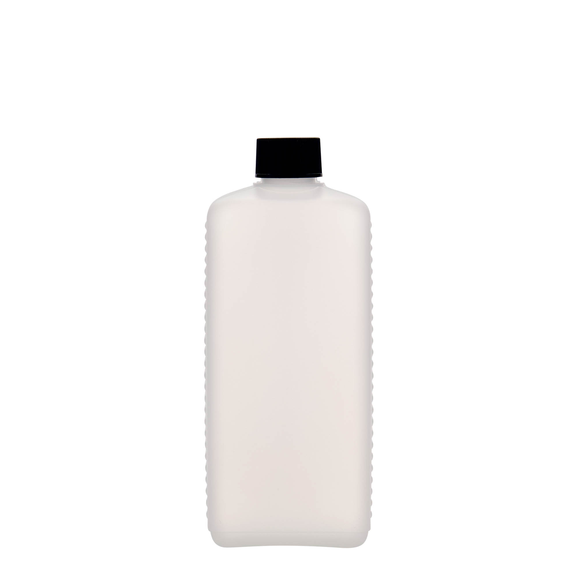 500 ml kanister, prostokątny, plastik HDPE, naturalny, wylot: DIN 25 EPE