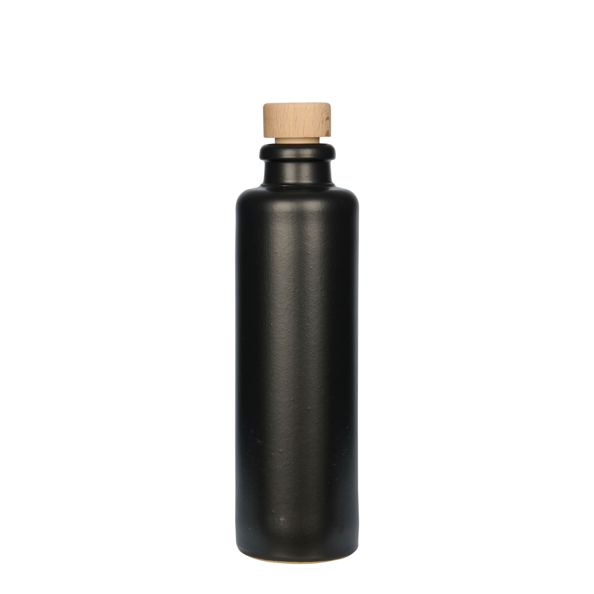 200 ml dzbanek do toniku, kamionka, czarny, wylot: korek
