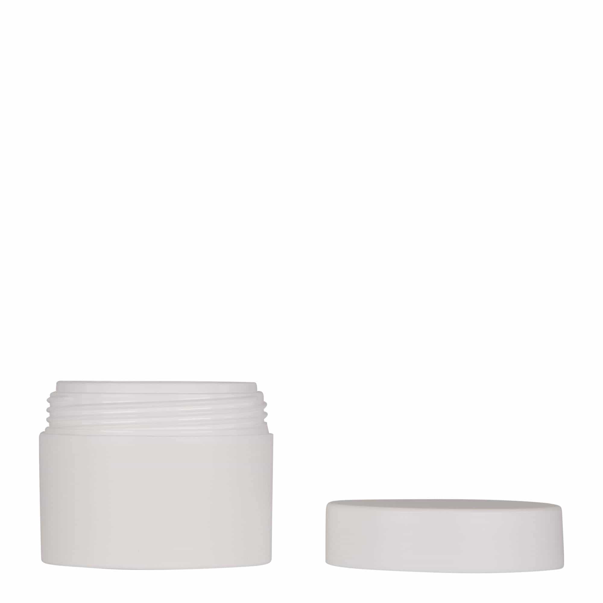 50 ml słoiczek z tworzywa sztucznego 'Antonella', PP, kolor biały, zamknięcie: zakrętka