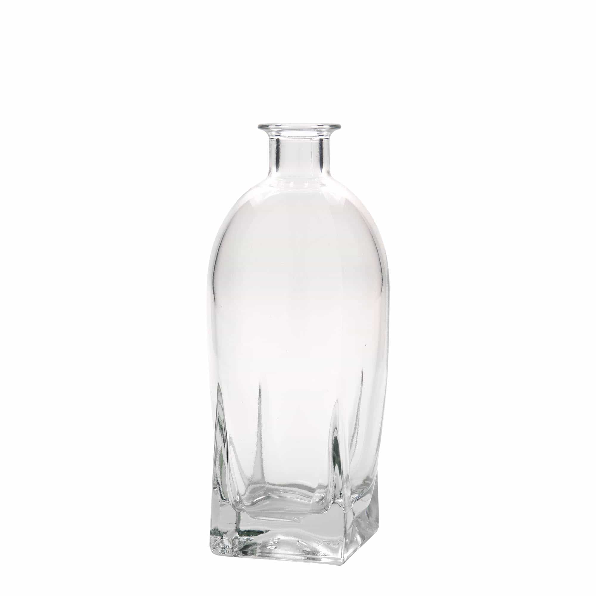 500 ml butelka szklana 'Zino', kwadratowa, zamknięcie: korek