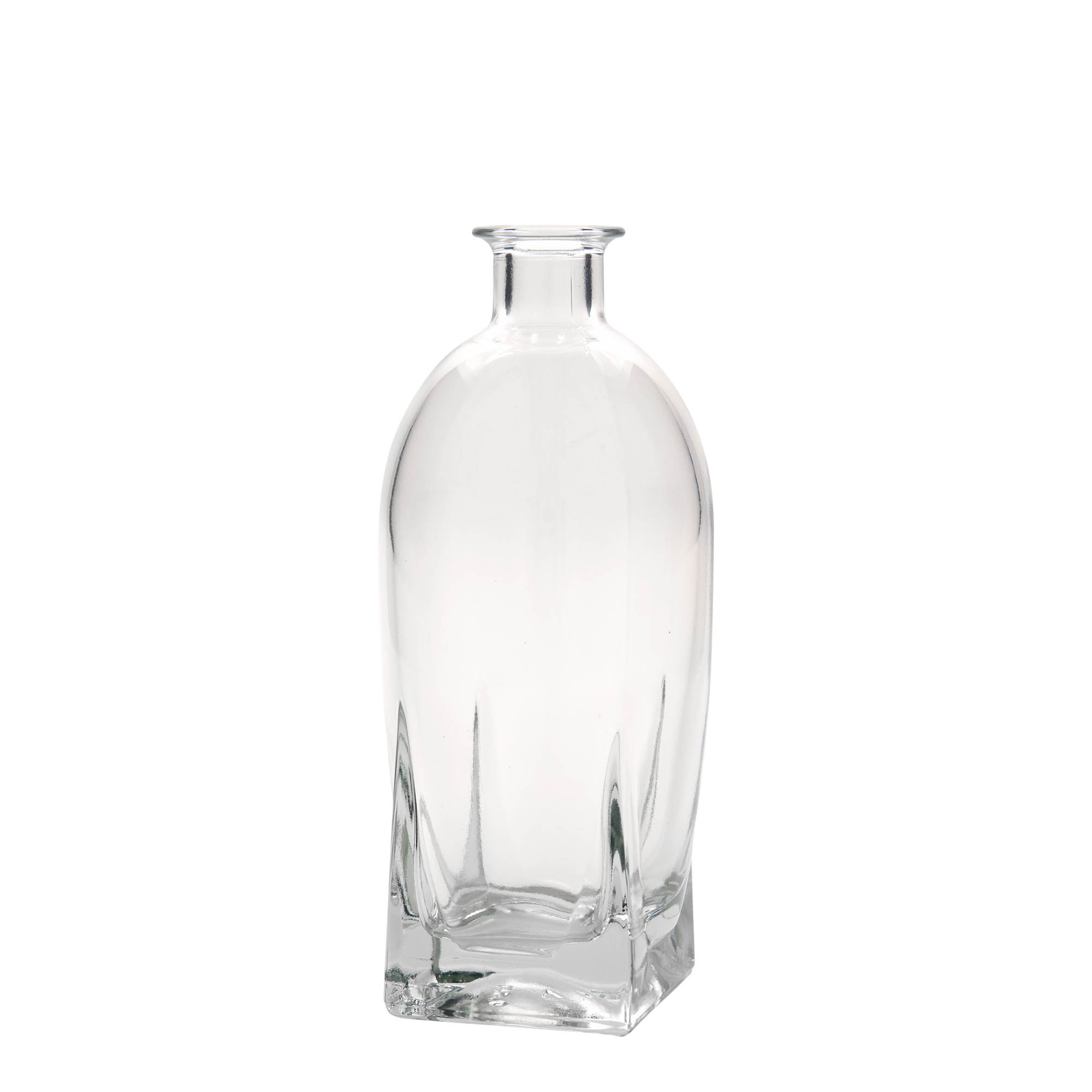 500 ml butelka szklana 'Zino', kwadratowa, szyjka: korek 500 ml butelka szklana 'Zino', kwadratowa, szyjka: korek