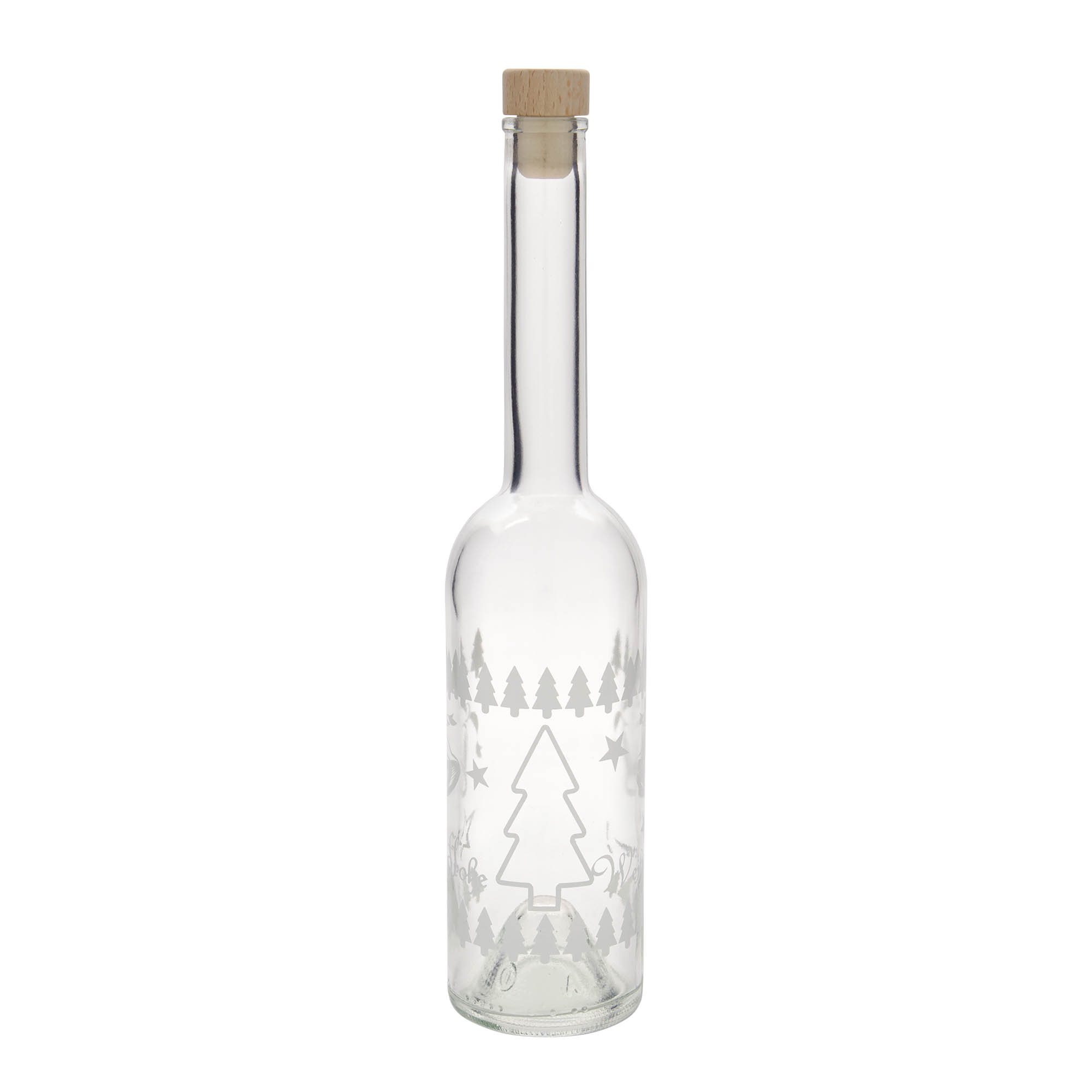 500 ml butelka szklana 'Opera', motyw: Klasyczne Święta, korek 500 ml butelka szklana 'Opera', motyw: Klasyczne Święta, korek
