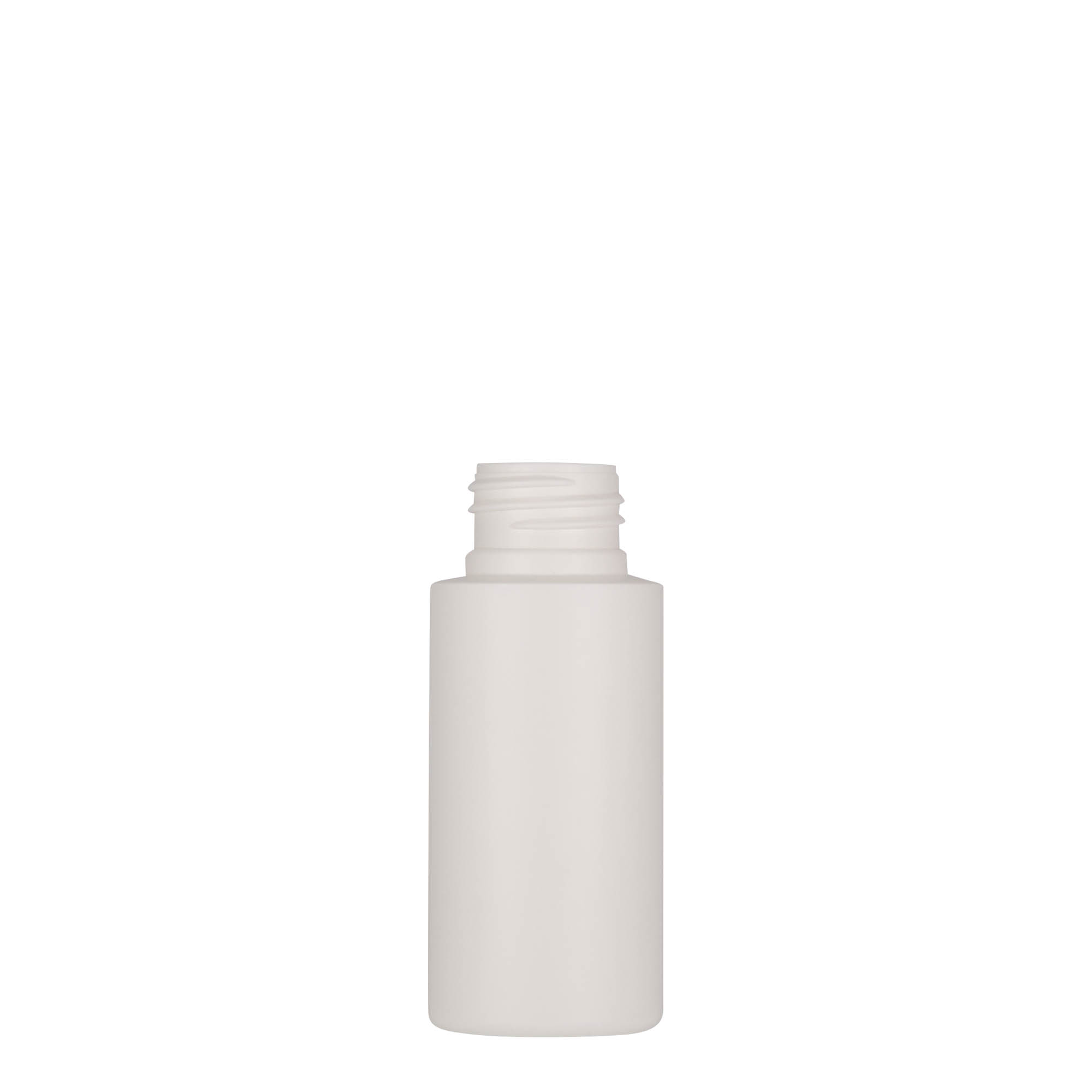50 ml plastikowa butelka „Pipe”, HDPE, biała, gwint: 24/410
