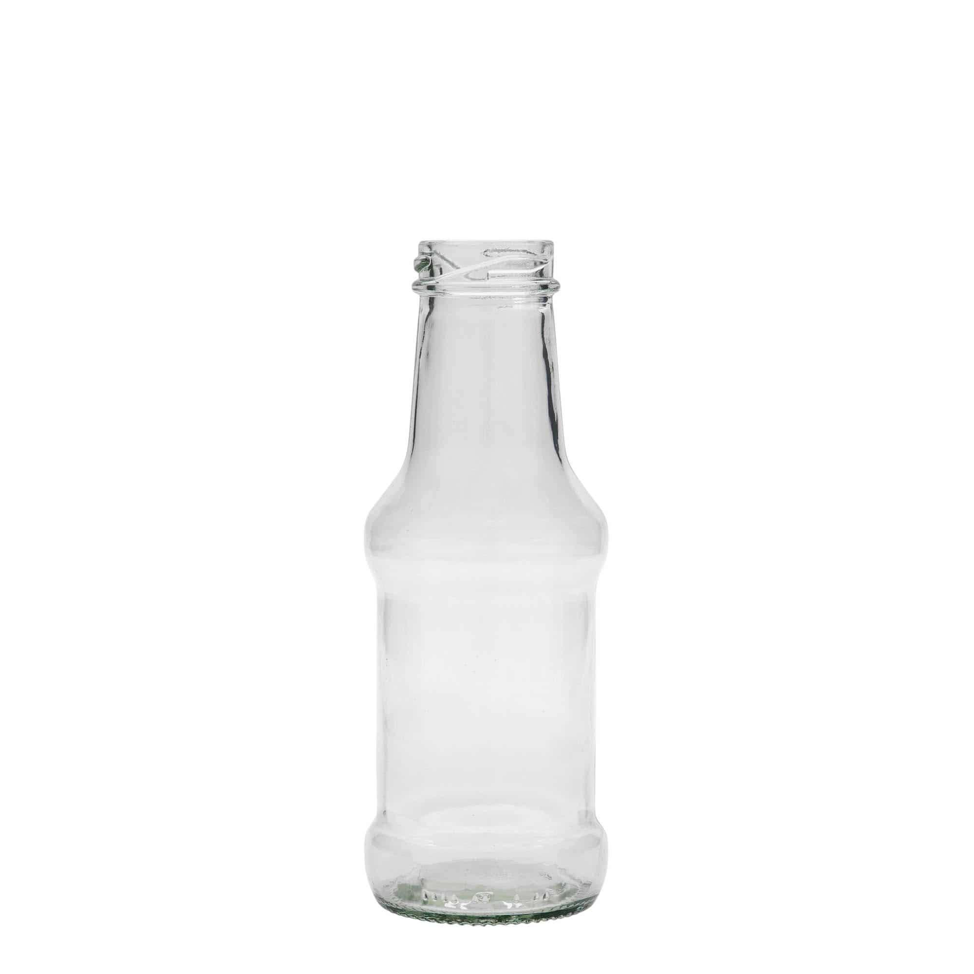 250 ml butelka na sos, szkło, zamknięcie: twist off(TO 38) 250 ml butelka na sos, szkło, zamknięcie: twist off(TO 38)