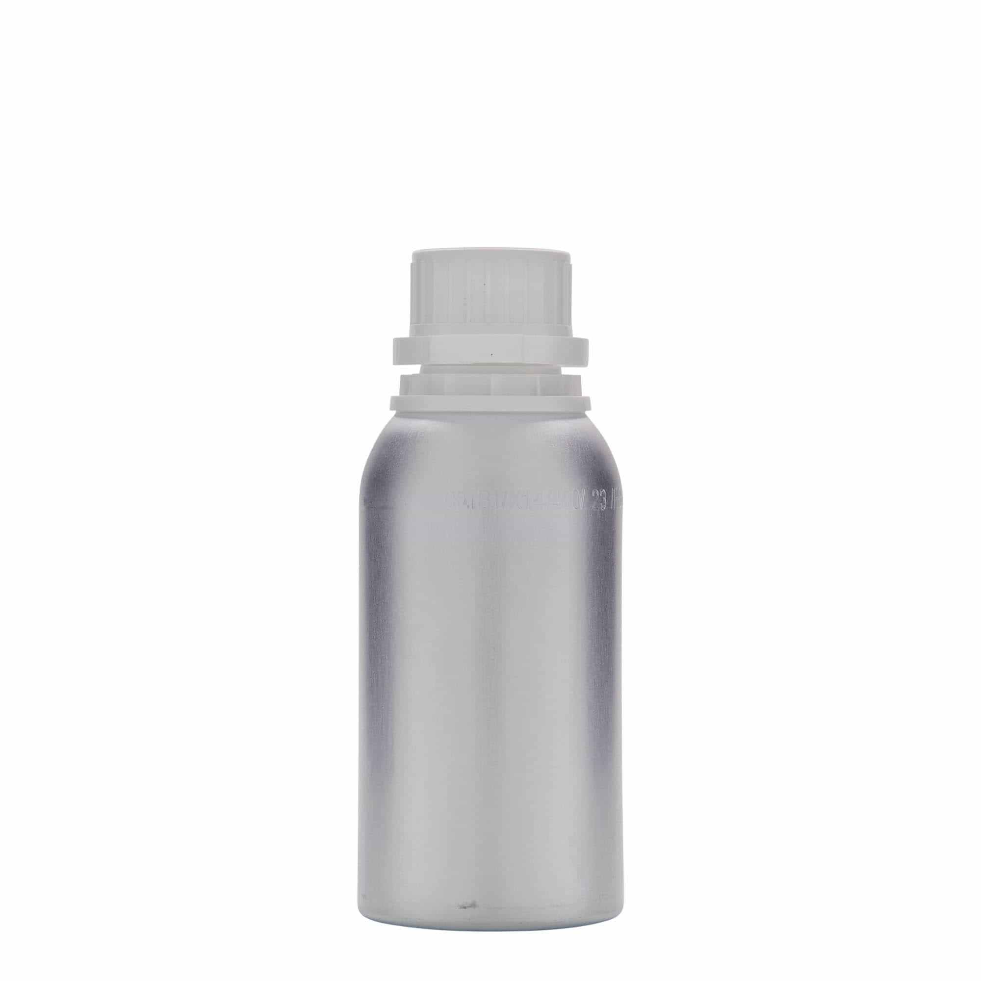275 ml butelka aluminiowa, metalowa, kolor srebrny, zamknięcie: DIN 32