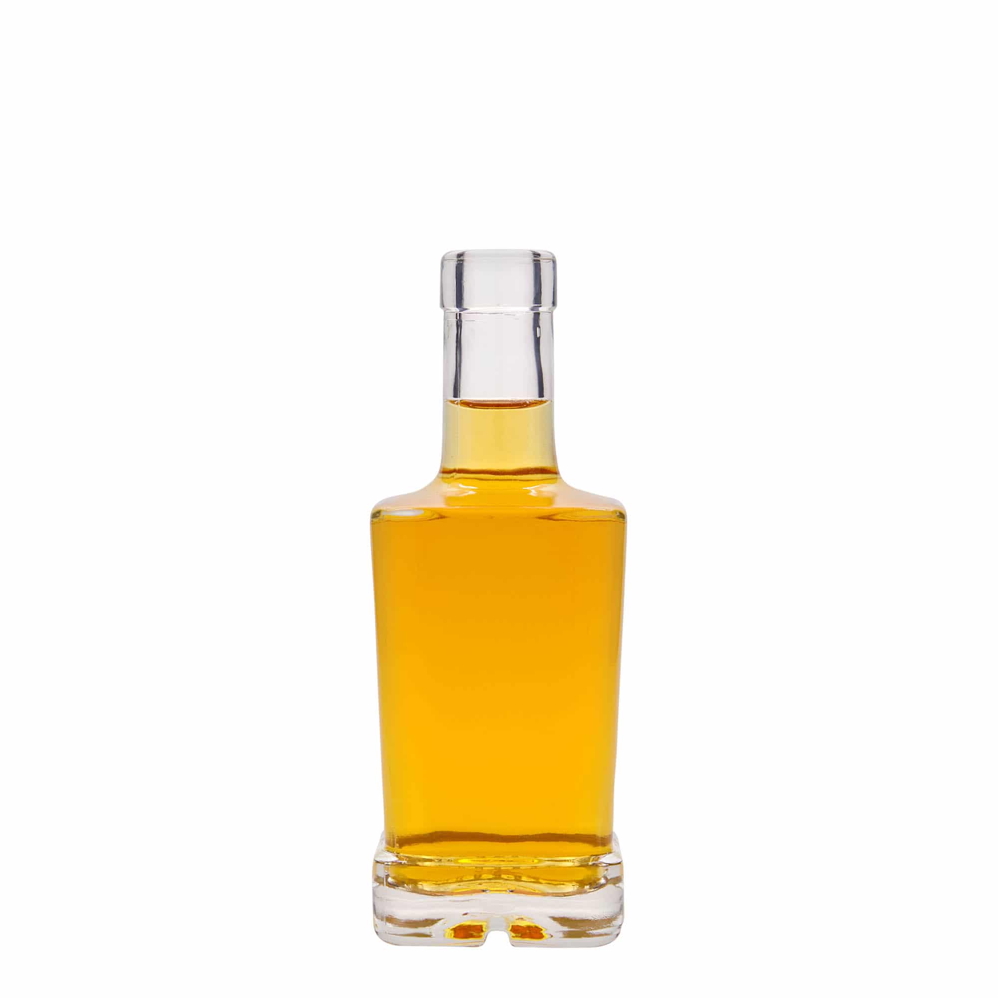 250 ml butelka szklana 'Rene', kwadratowa, szyjka: korek
