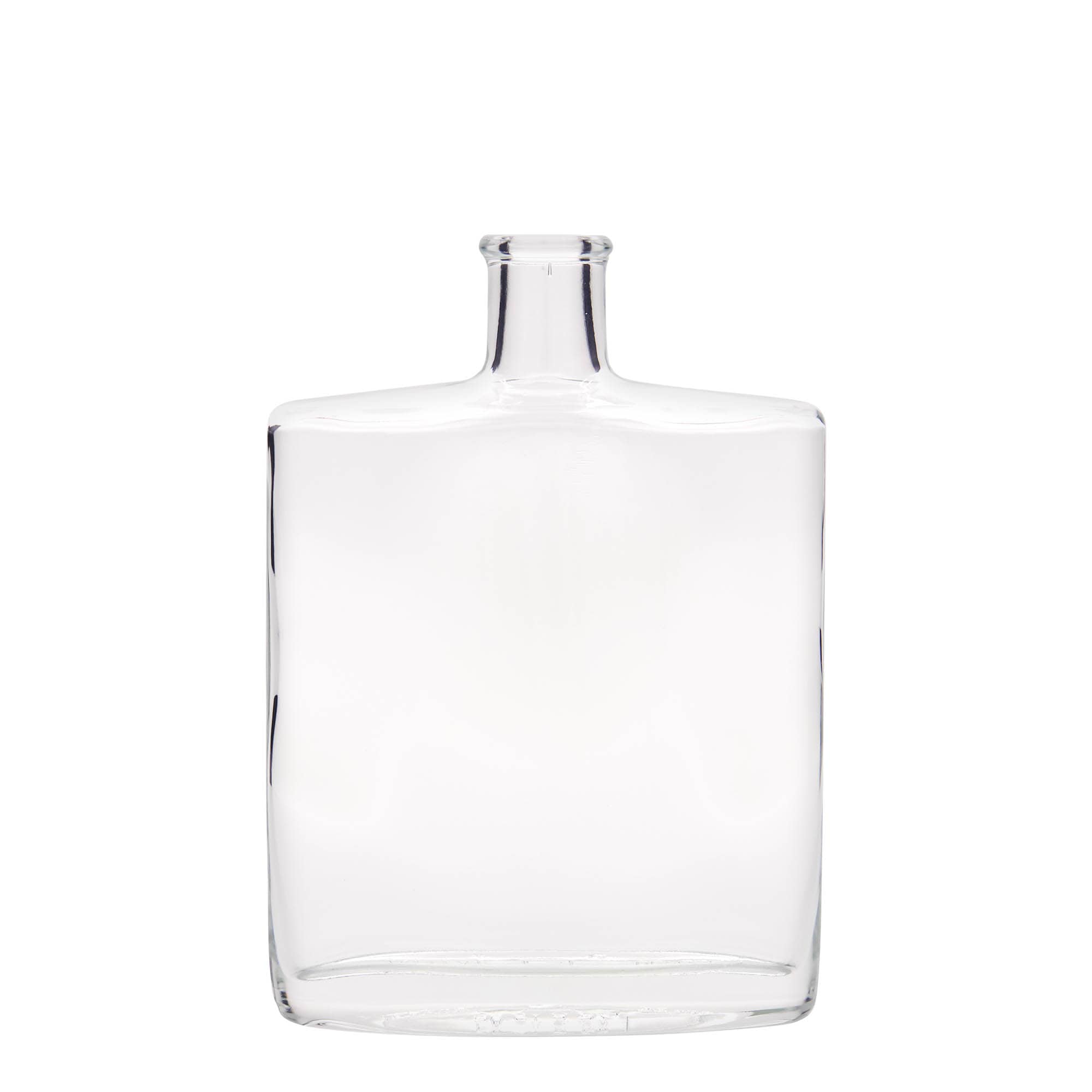 500 ml butelka szklana 'Zorbas', owalna, zamknięcie: korek