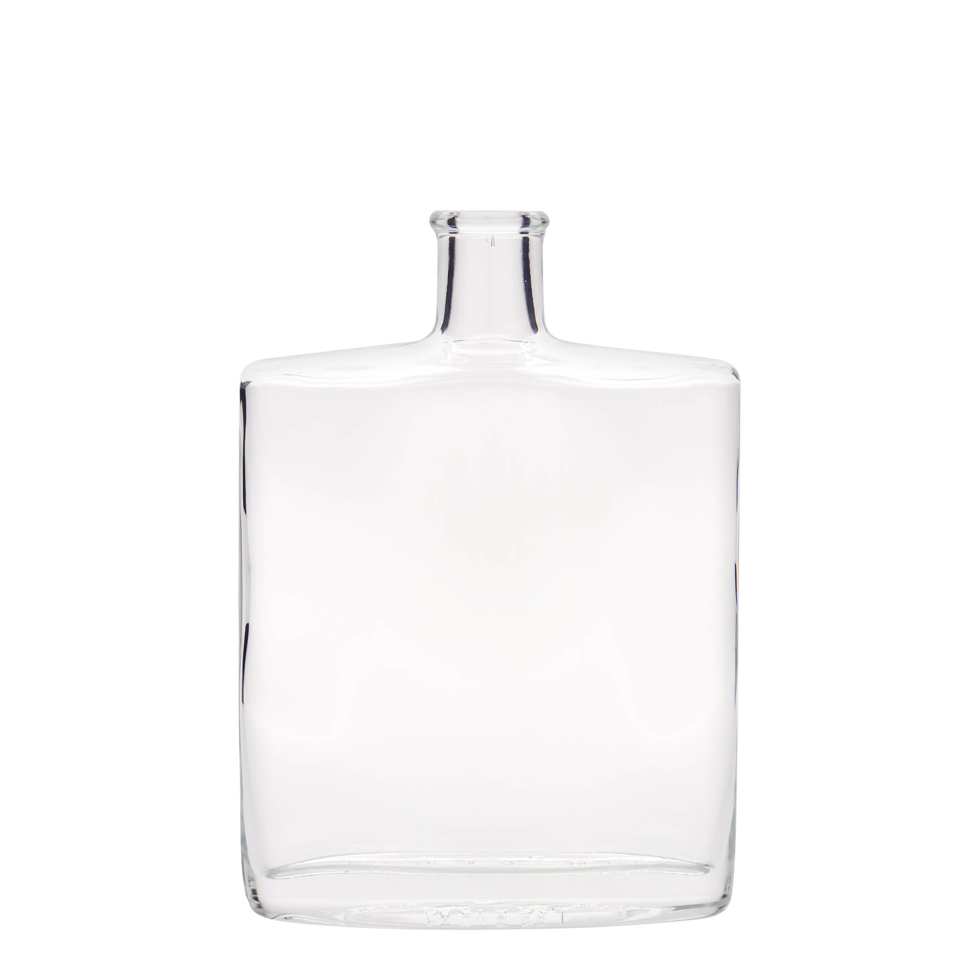 500 ml butelka szklana 'Zorbas', owalna, szyjka: korek
