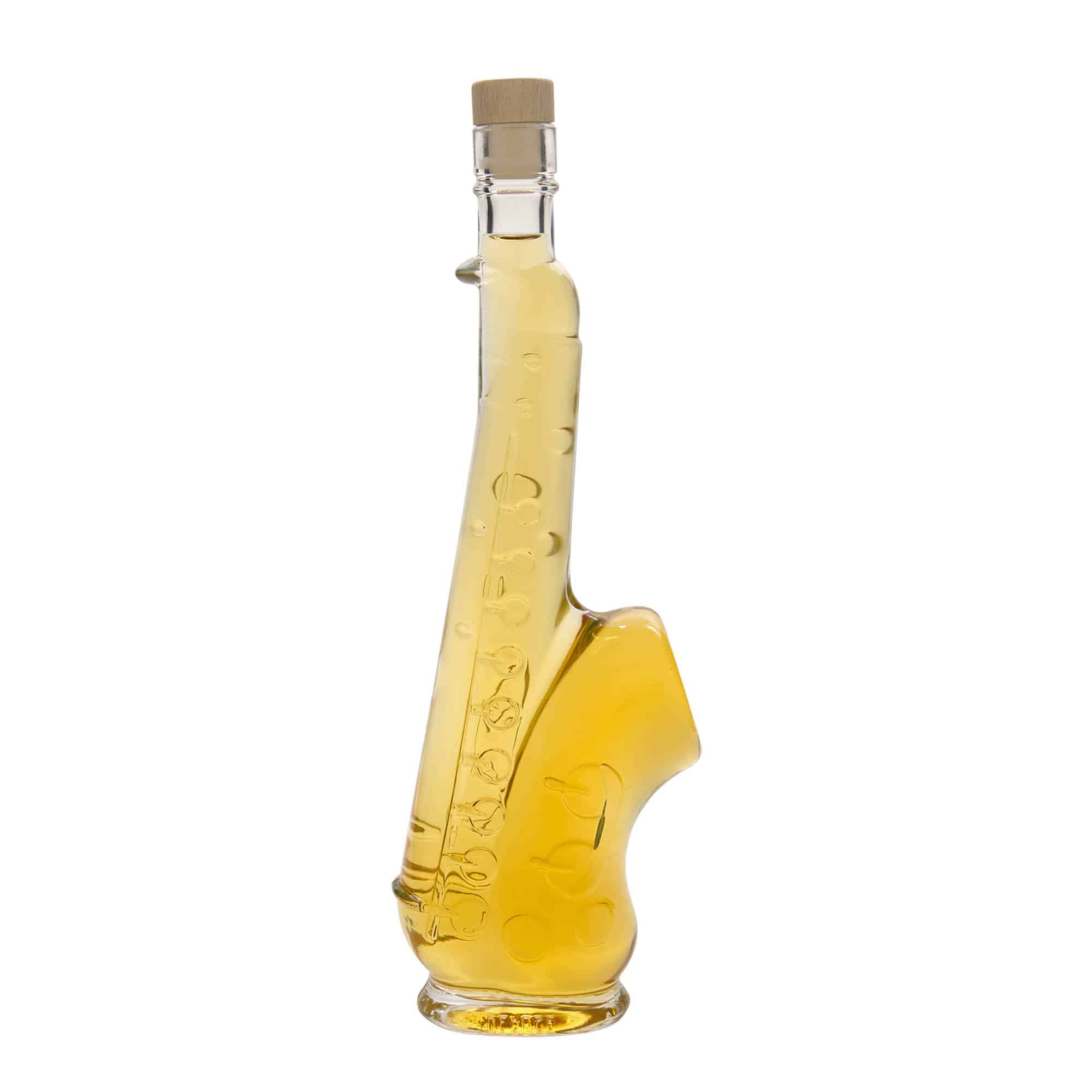 500 ml butelka szklana 'Saksofon', zamknięcie: korek