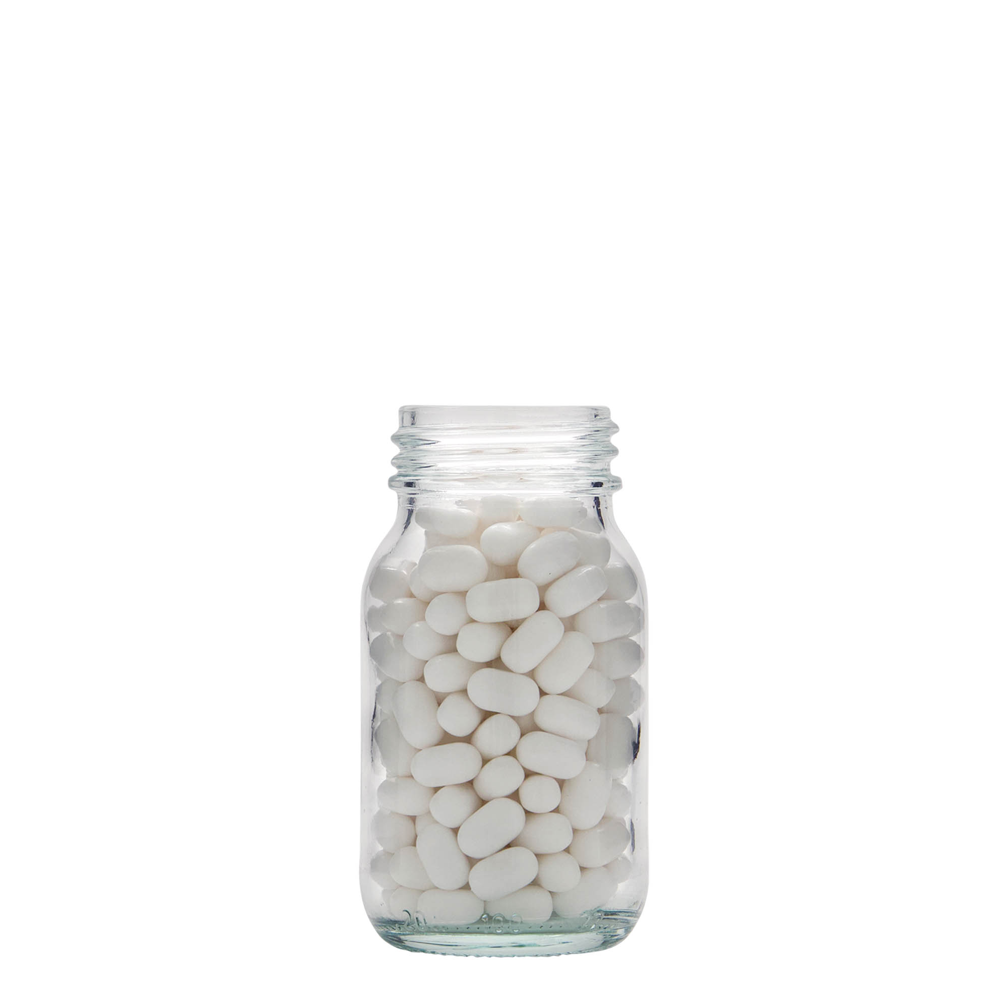 100 ml słoik o szerokiej szyjce, otwór: DIN 40 100 ml słoik o szerokiej szyjce, otwór: DIN 40
