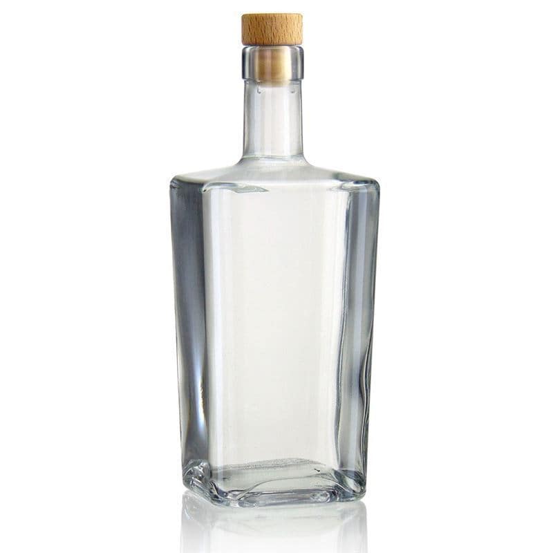 500 ml butelka szklana 'Noel', kwadratowa, zamknięcie: korek