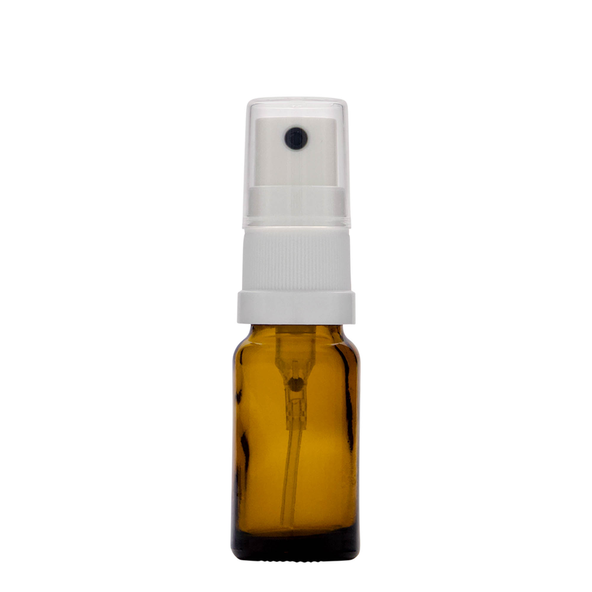 10 ml butelka z rozpylaczem, medyczna, szkło, brązowa, gwint: DIN 18 10 ml butelka z rozpylaczem, medyczna, szkło, brązowa, gwint: DIN 18