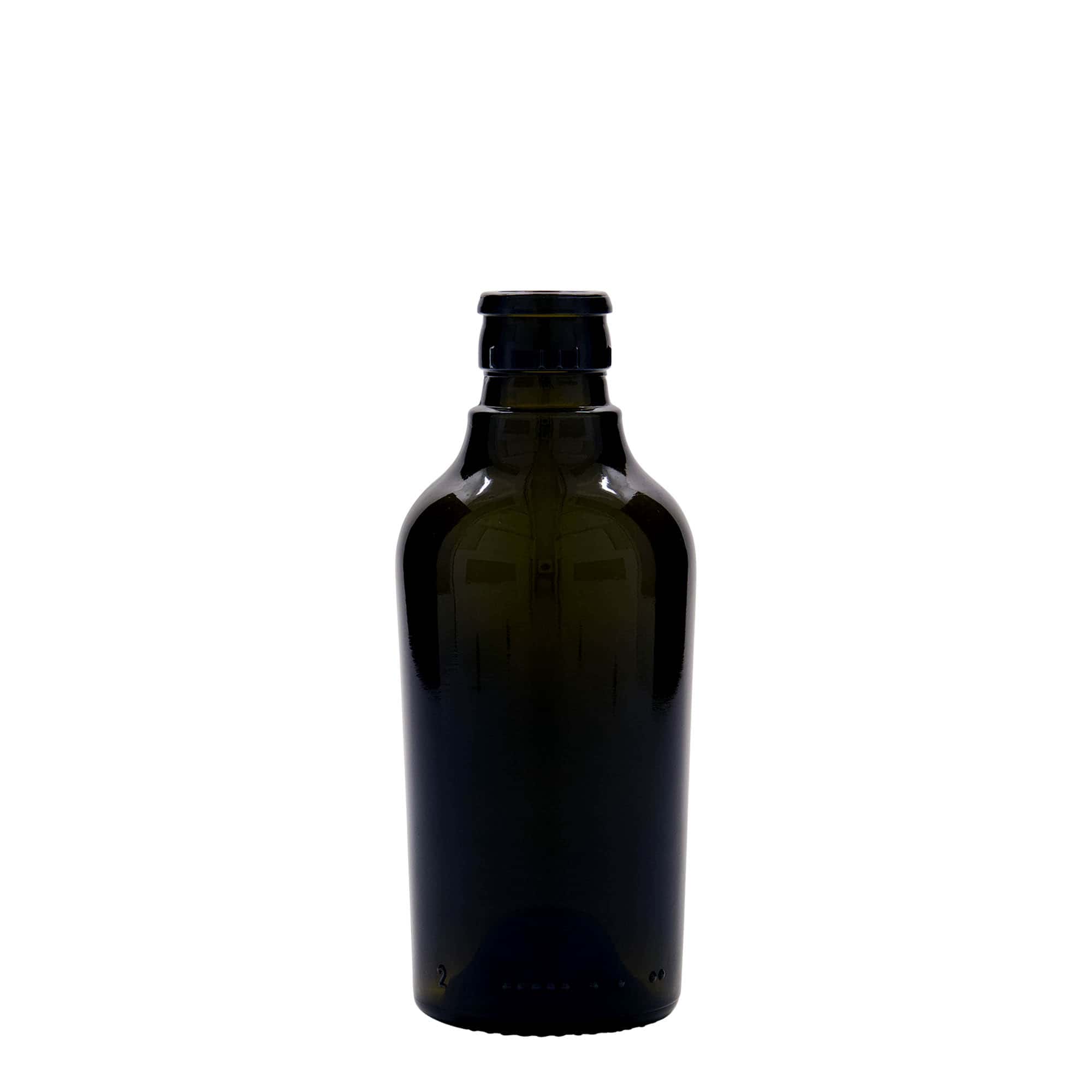 250 ml butelka na ocet/olej 'Oleum', szkło, antyczny zielony, wylot: DOP