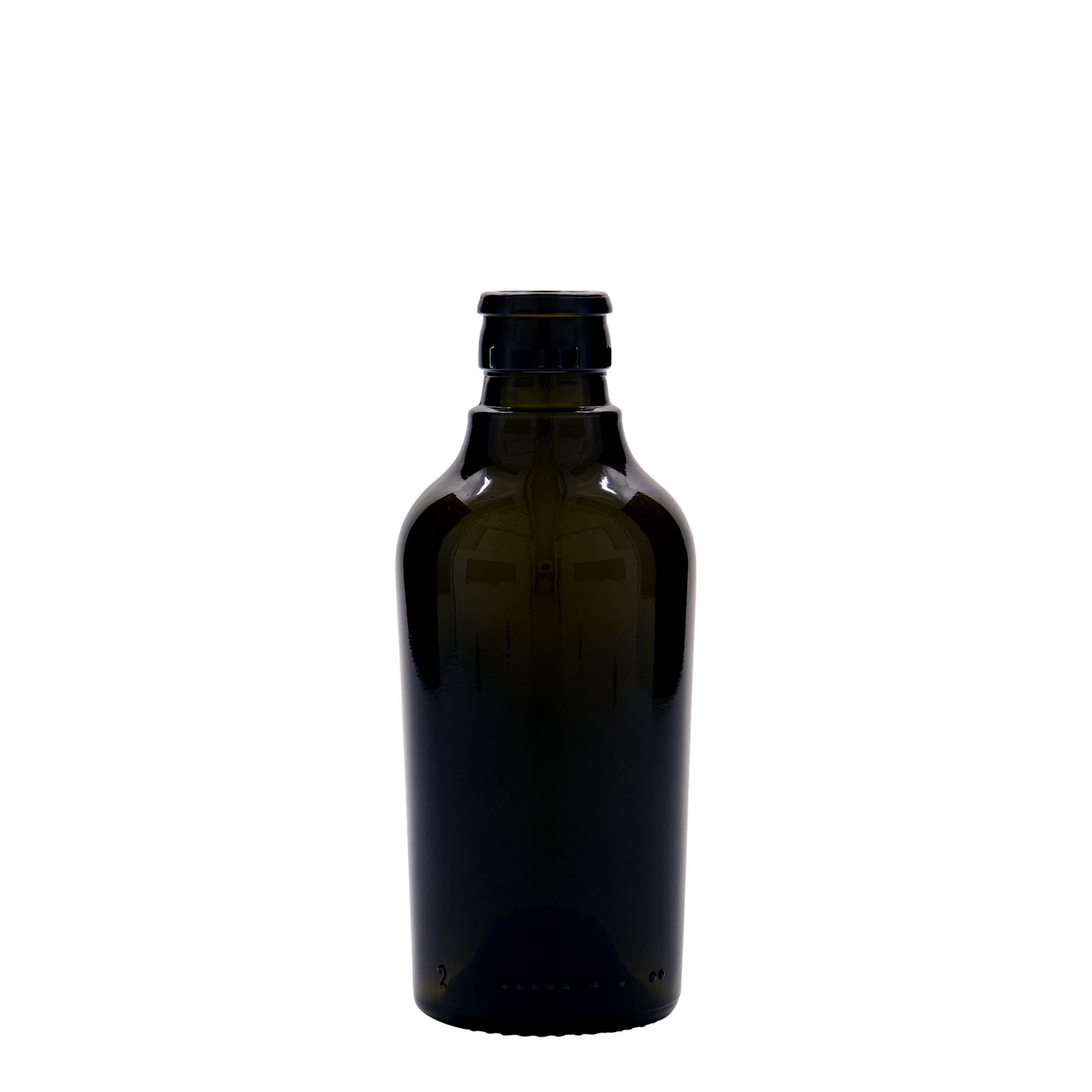 250 ml butelka na ocet/olej 'Oleum', szkło, antyczny zielony, wylot: DOP