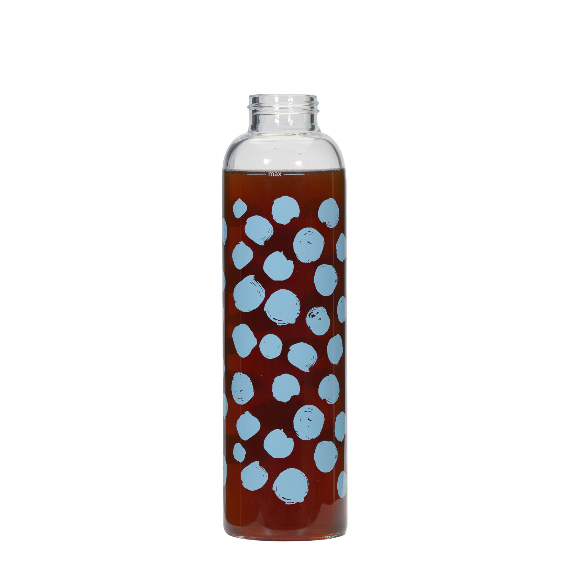 500 ml butelka do picia 'Perseus', wzór: niebieskie kropki, zamknięcie: zakrętka