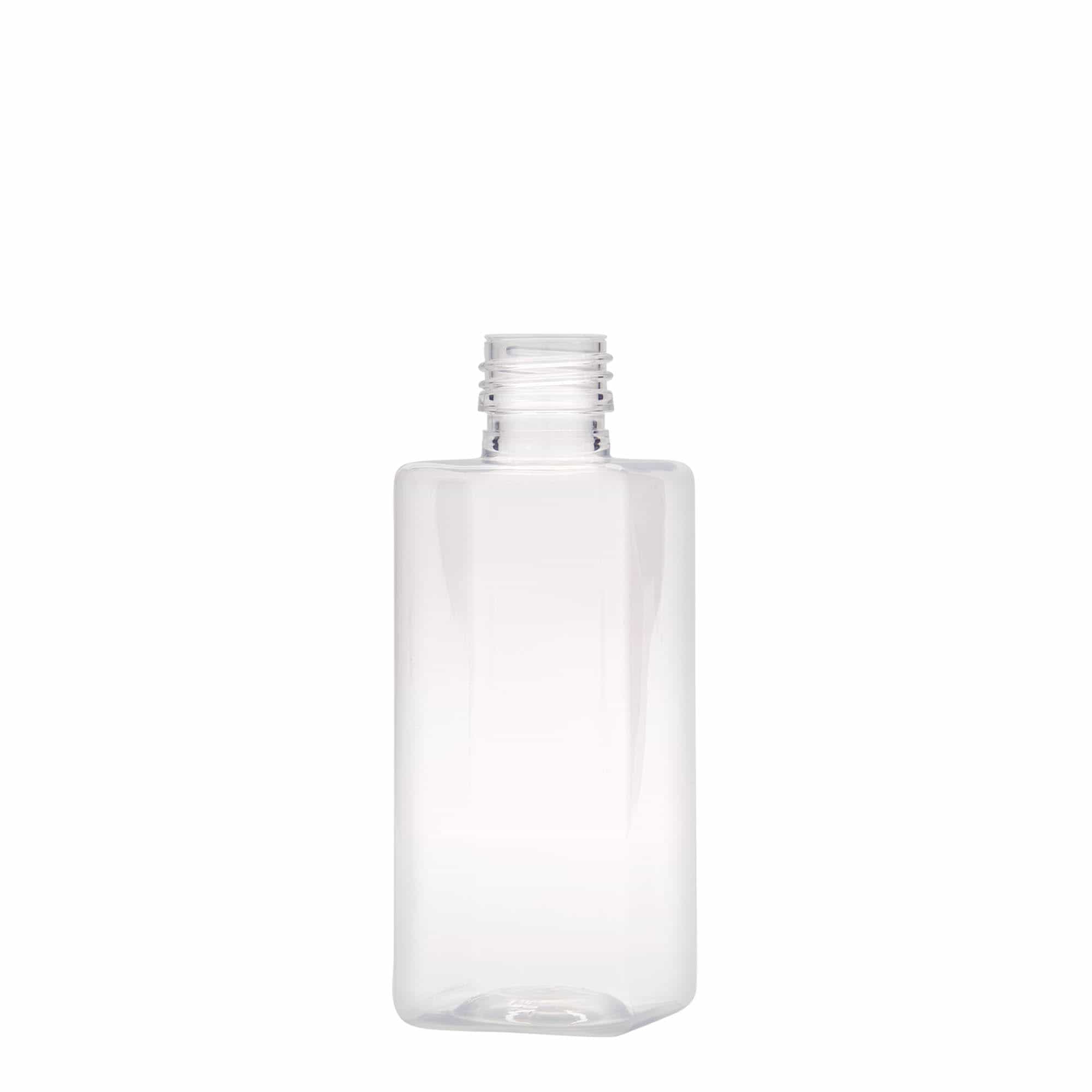 250 ml butelka PET 'Karl', kwadratowa, tworzywo sztuczne, zamknięcie: PP 28