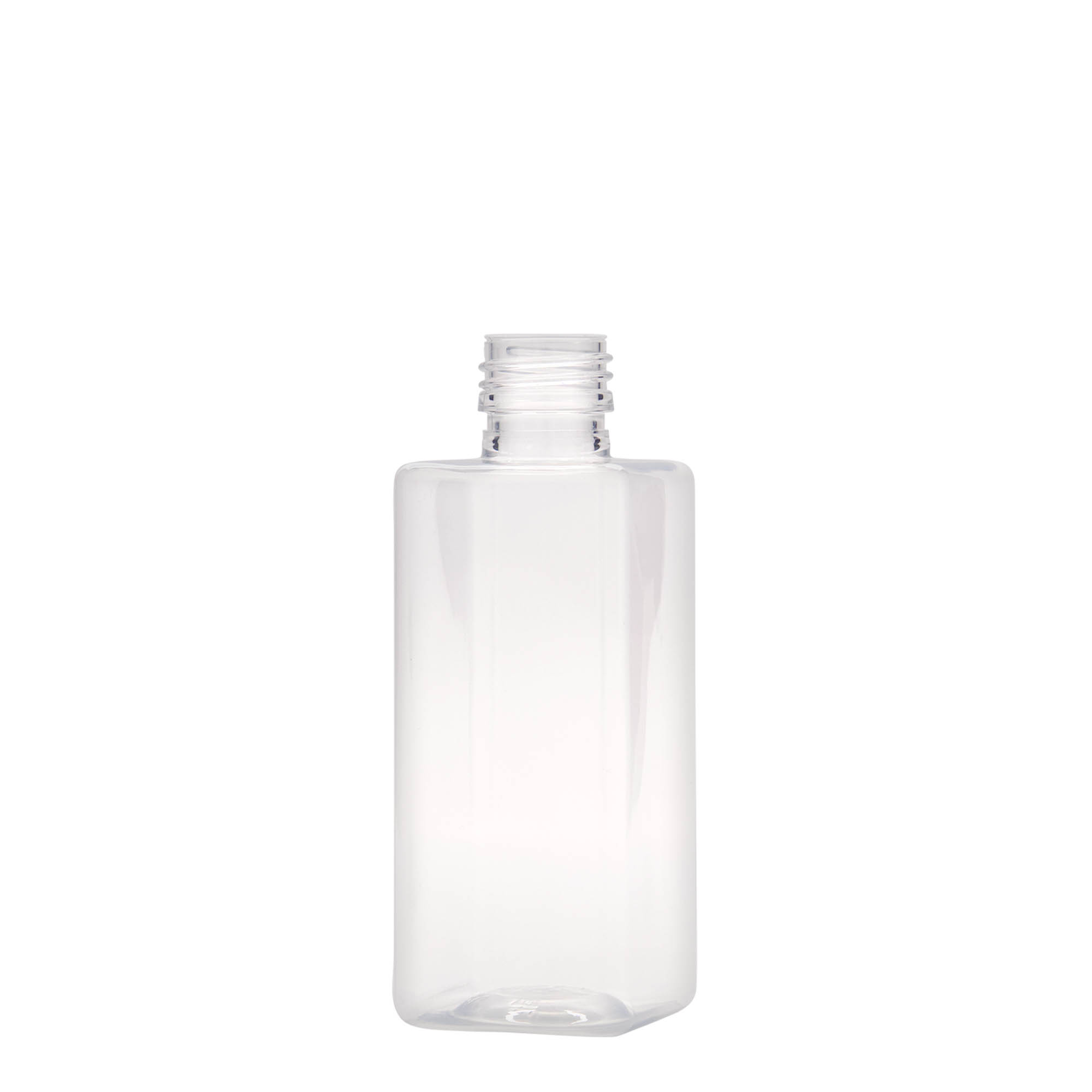 250 ml butelka PET „Karl”, kwadratowa, tworzywo sztuczne, gwint: PP 28
