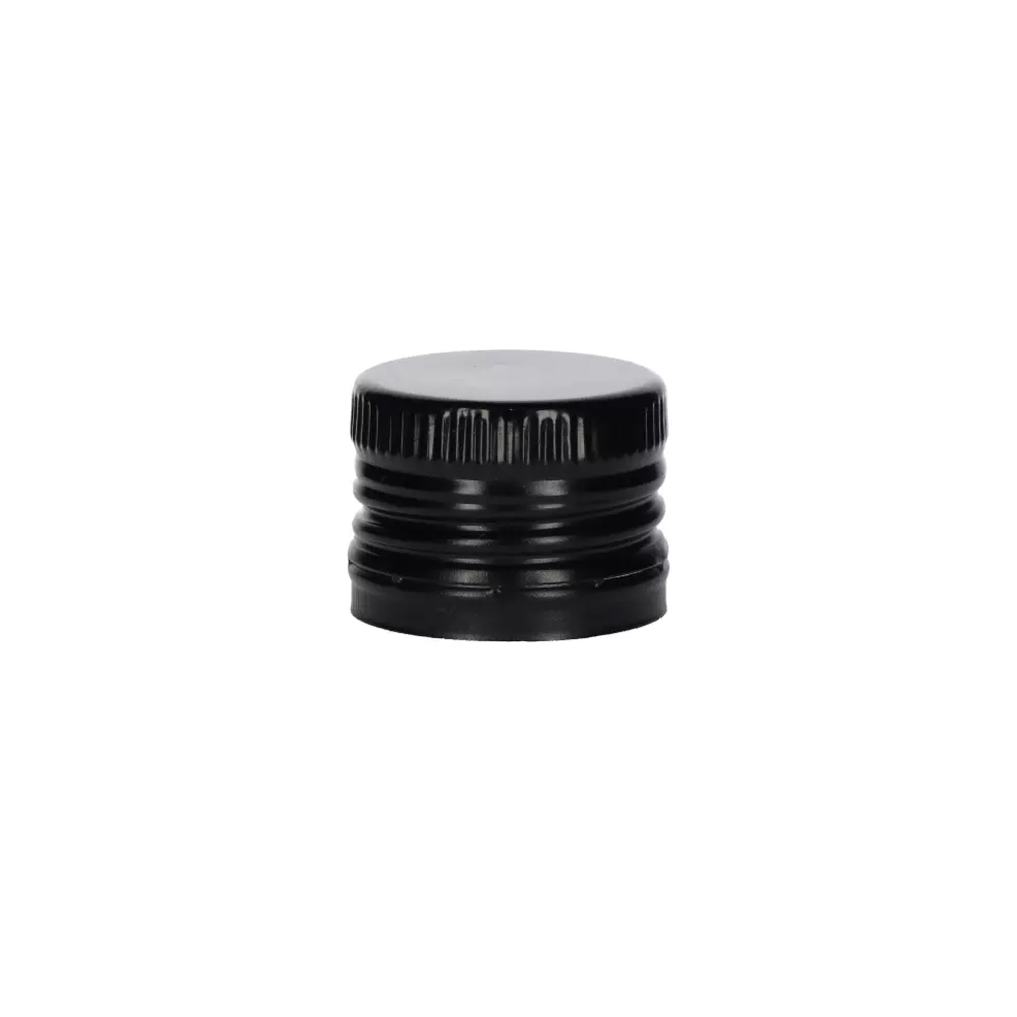 Zakrętka z nalewakiem, metalowo-plastikowa, czarna, do otworu: PP 31,5 Zakrętka z nalewakiem, metalowo-plastikowa, czarna, do otworu: PP 31,5
