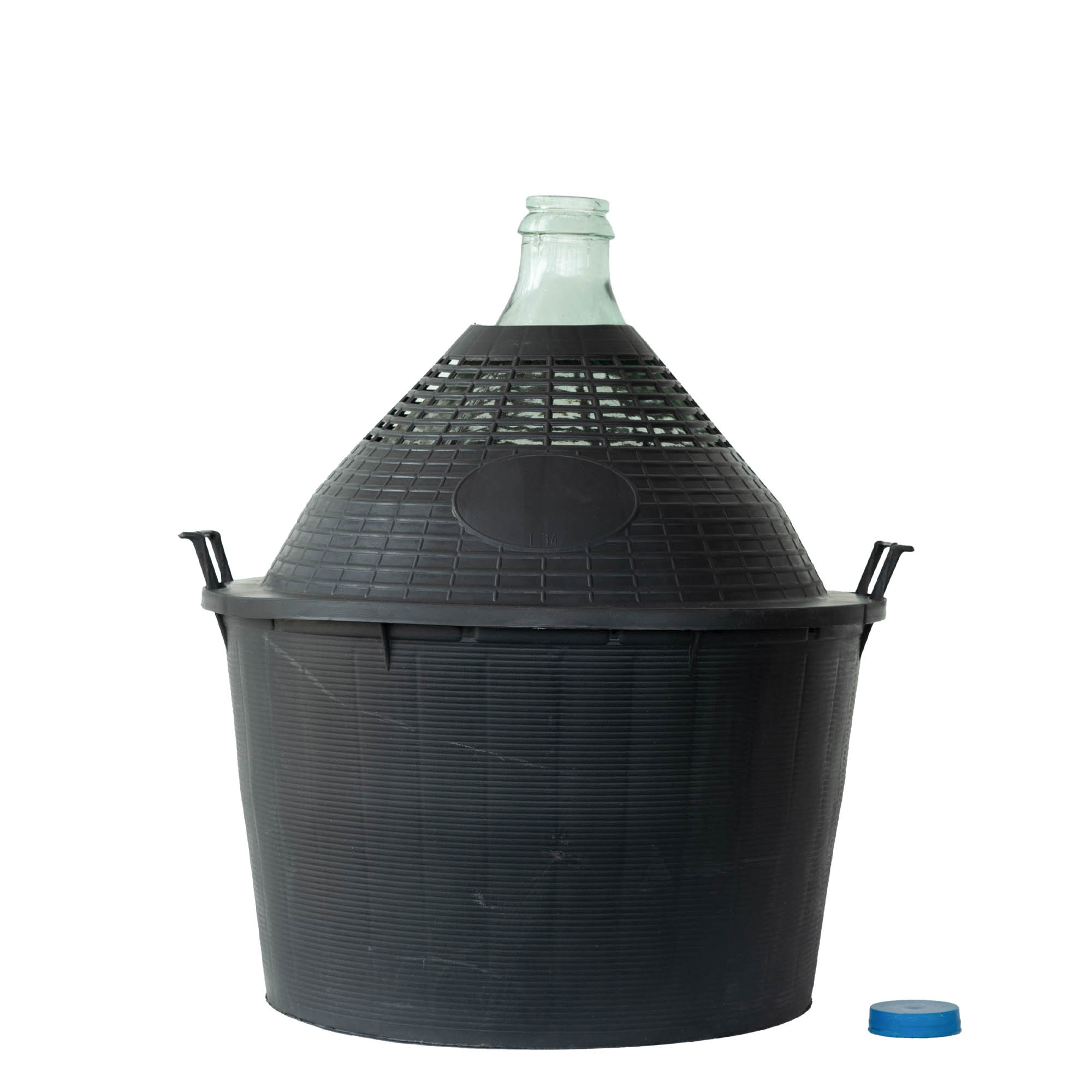 34 l butla balonowa z wąską szyjką, szkło, zakończenie: nakładana pokrywa 34 l butla balonowa z wąską szyjką, szkło, zakończenie: nakładana pokrywa