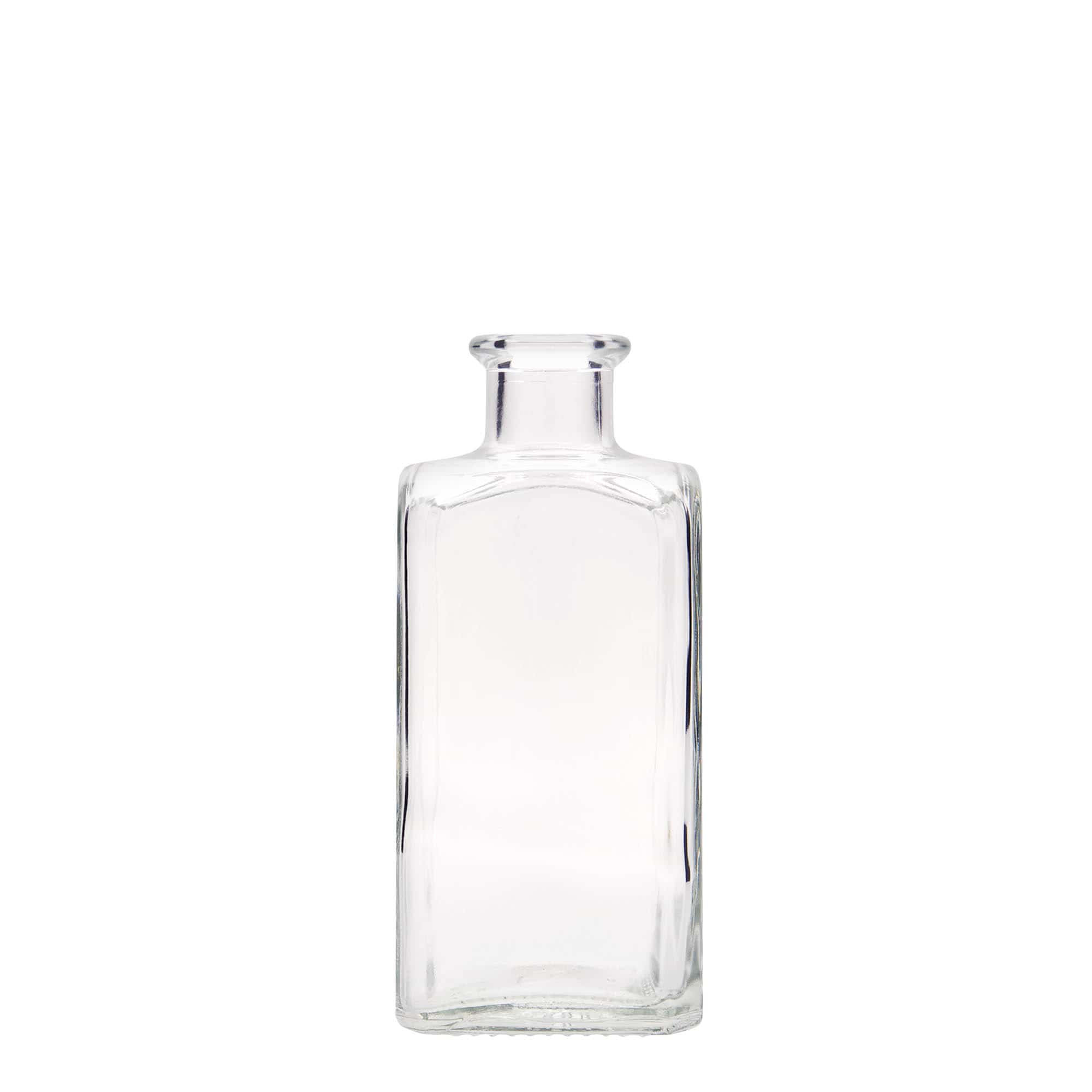 250 ml butelka szklana Apotheker Carré, kwadratowa, otwór: korek