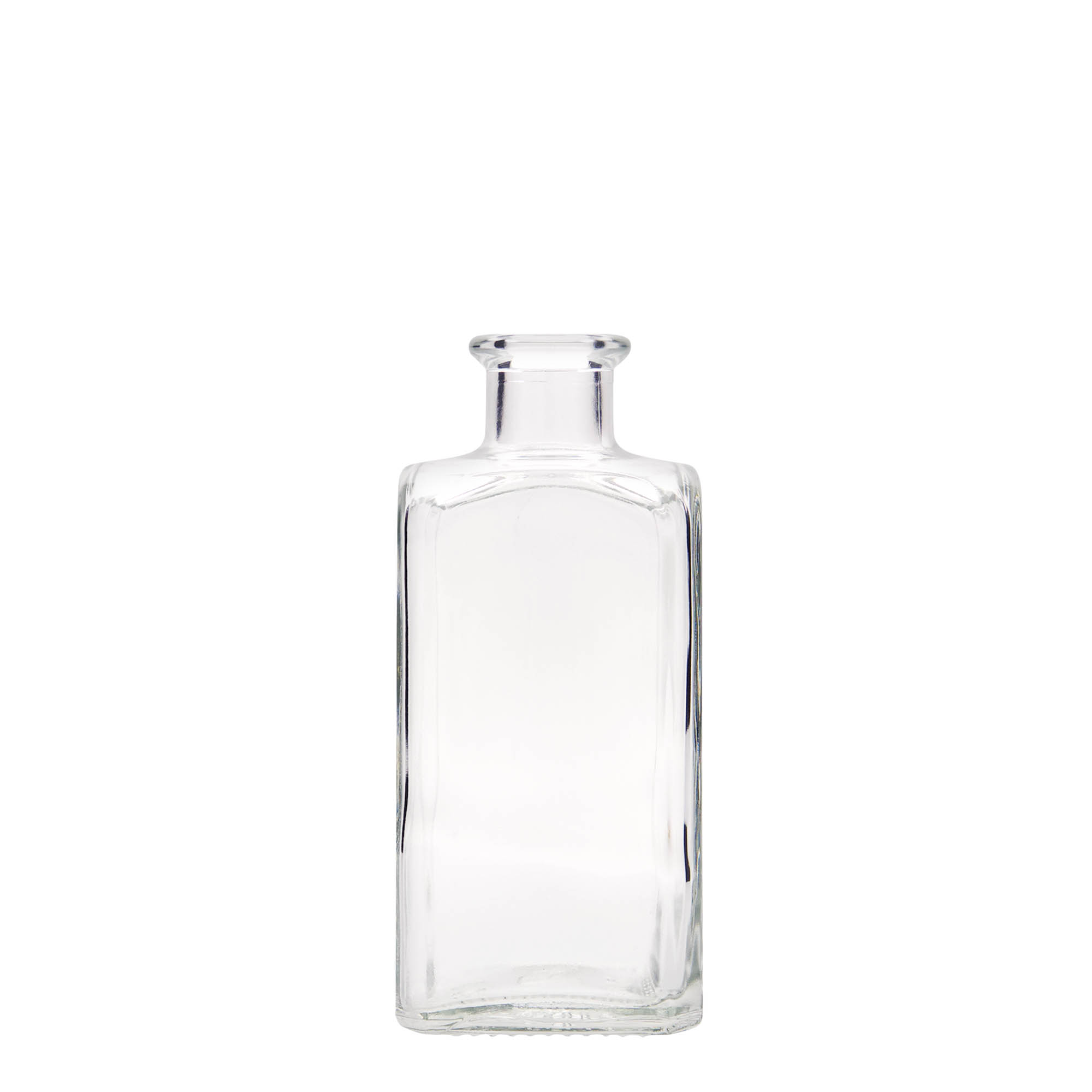250 ml butelka szklana Apotheker Carré, kwadratowa, otwór: korek 250 ml butelka szklana Apotheker Carré, kwadratowa, otwór: korek