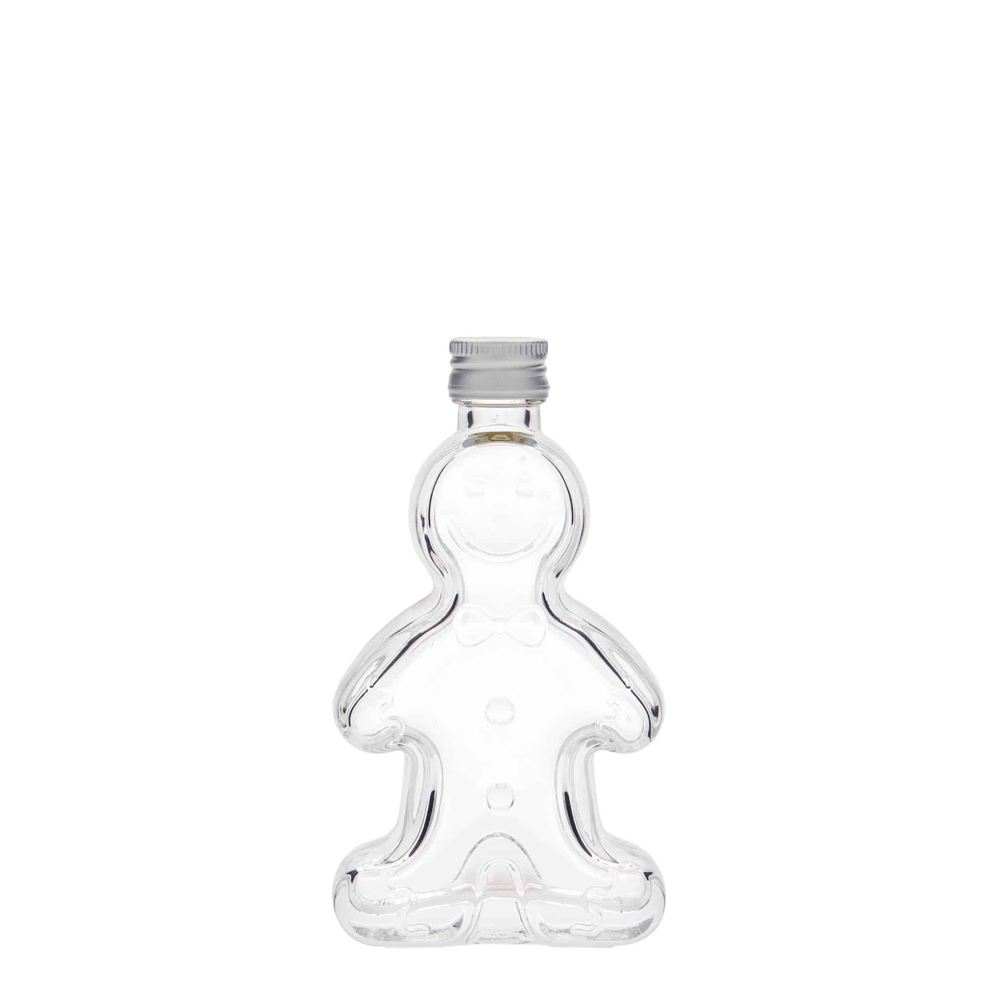 50 ml butelka szklana „Lebkuchenmann”, gwint: PP 18