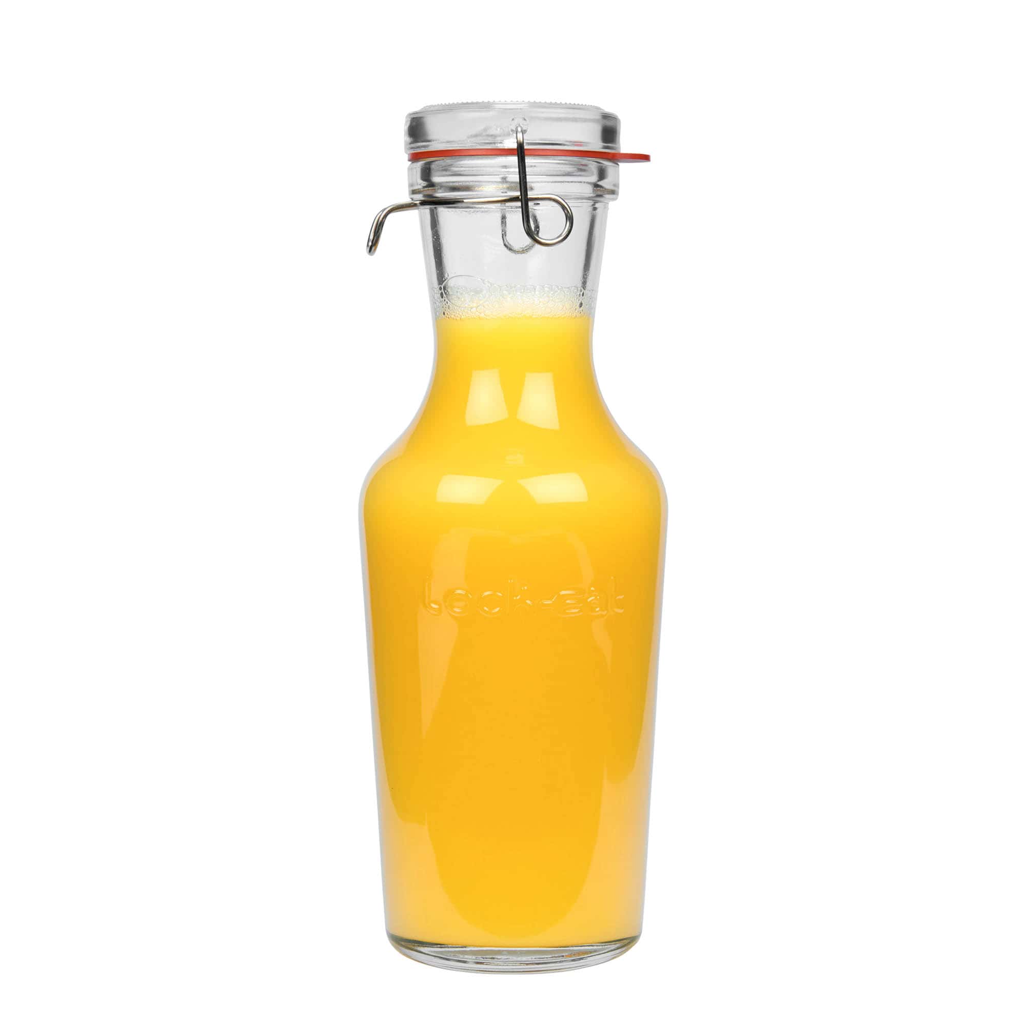 1.000 ml szklana karafka 'Lock-Eat', wylot: zamknięcie na druciany uchwyt