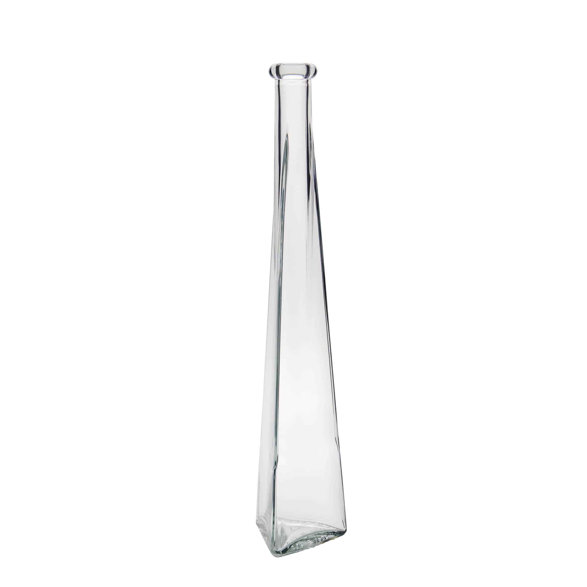 Butelka szklana 200 ml „Dama Triangolore”, trójkątna, otwór: korek Butelka szklana 200 ml „Dama Triangolore”, trójkątna, otwór: korek